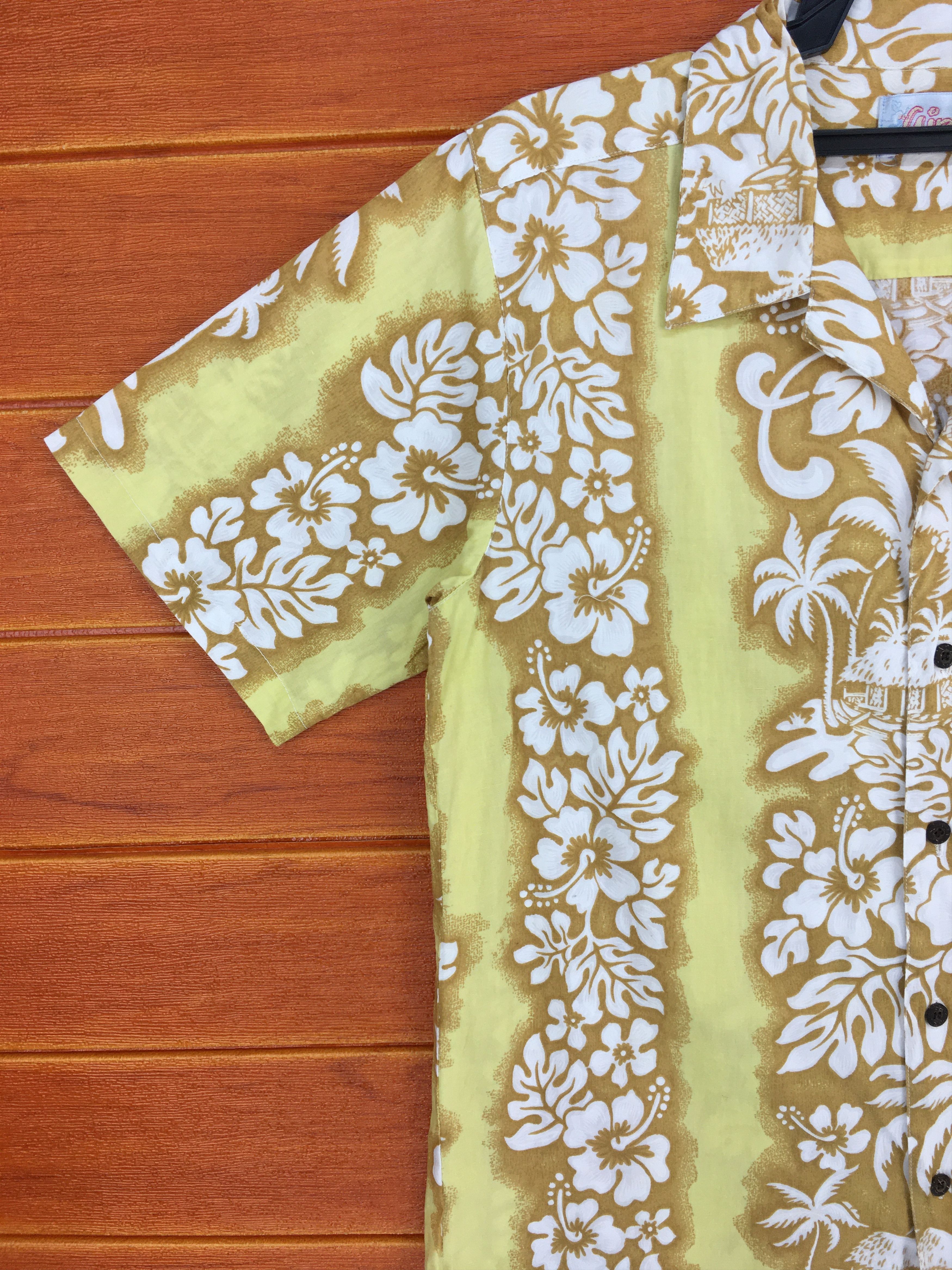 Sun Surf Vintage AIPA Border Panel Hibiscus Hawaiian Shirt Size US M / EU 48-50 / 2 - 2 Thumbnail