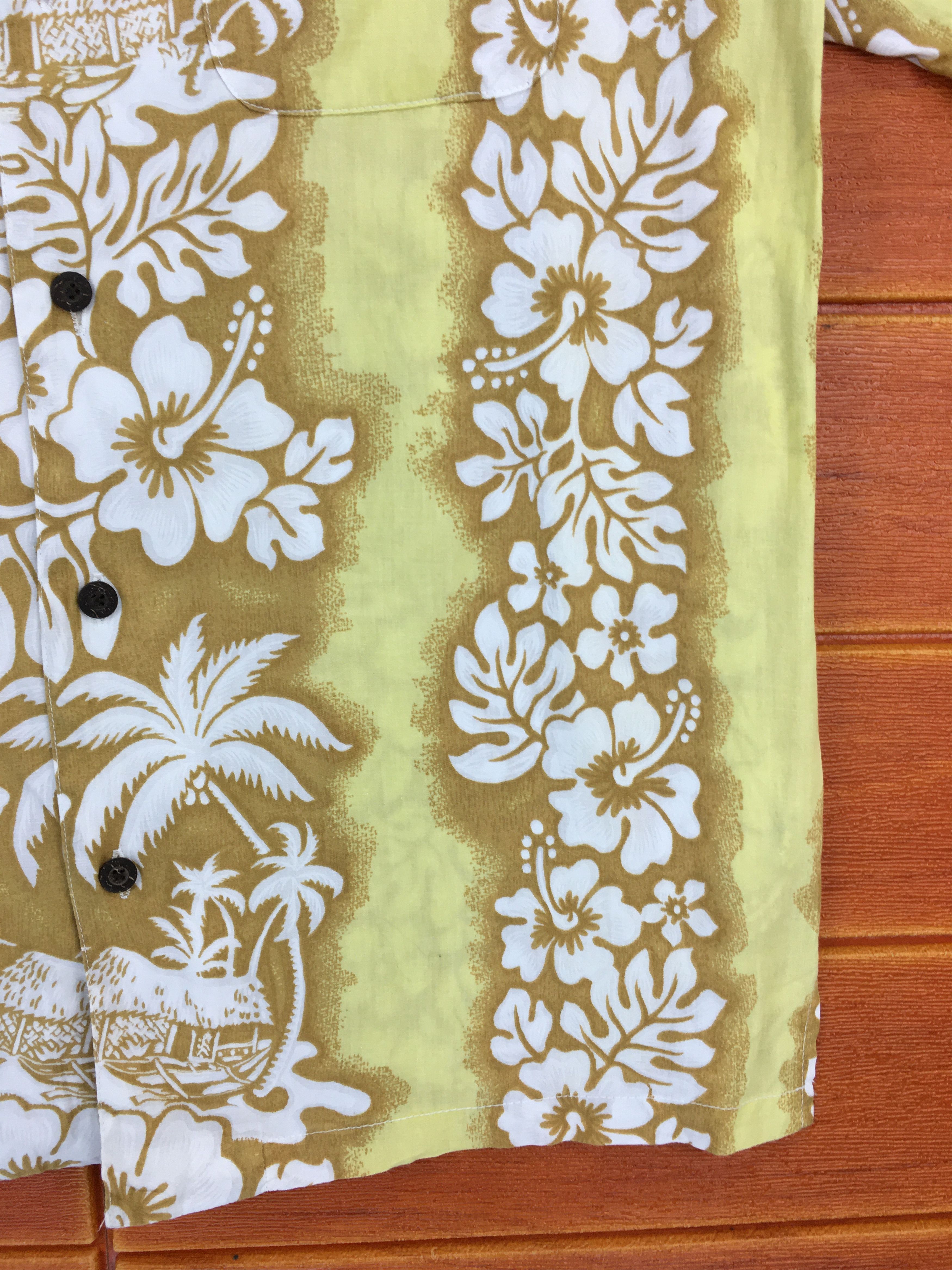 Sun Surf Vintage AIPA Border Panel Hibiscus Hawaiian Shirt Size US M / EU 48-50 / 2 - 4 Thumbnail