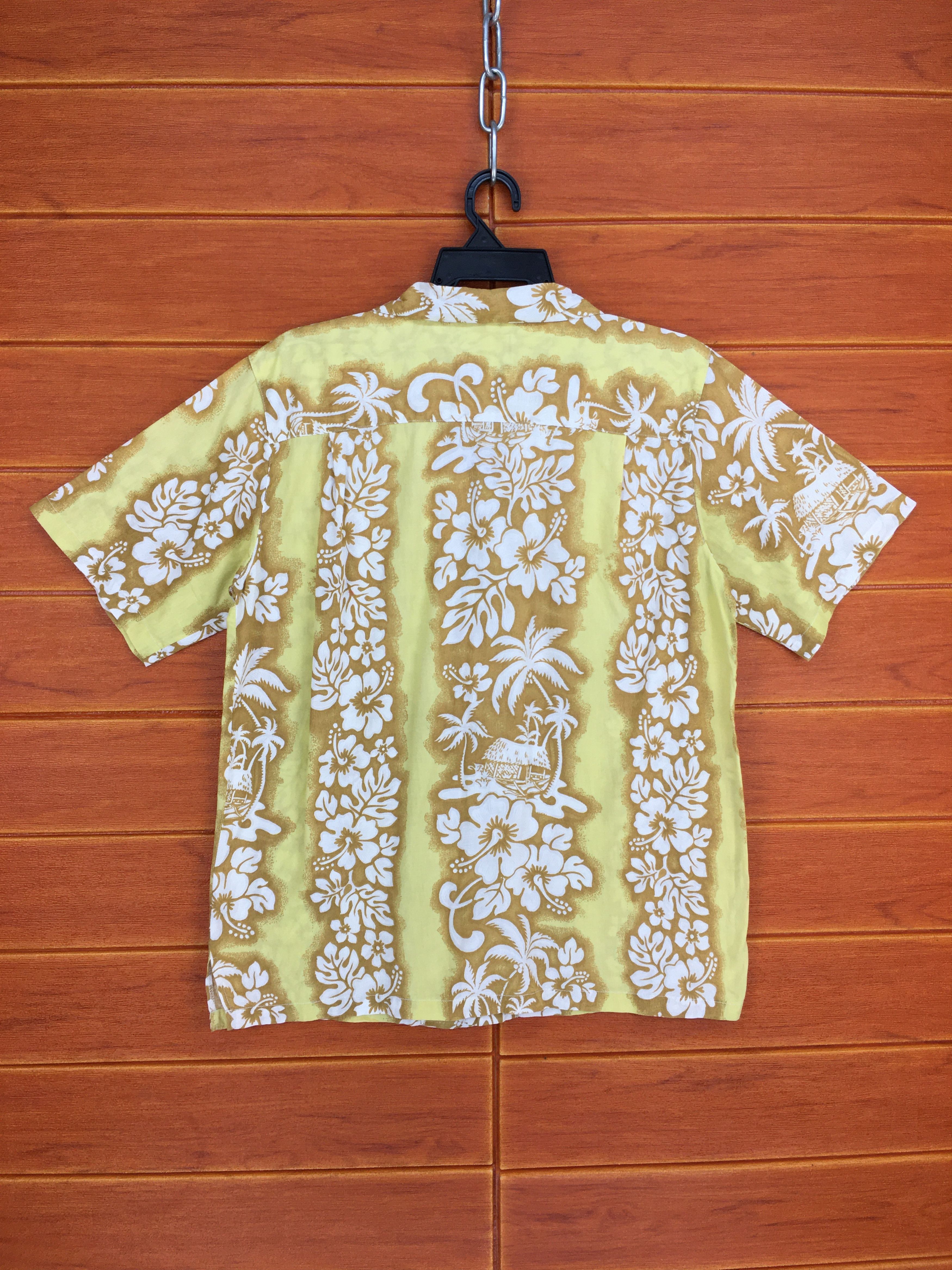Sun Surf Vintage AIPA Border Panel Hibiscus Hawaiian Shirt Size US M / EU 48-50 / 2 - 9 Thumbnail