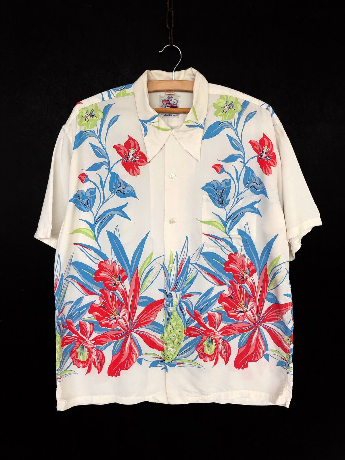 Sun Surf Duke Kahanamoku Toyo Ent Floral Rayon Hawaiian Shirt Size US XL / EU 56 / 4 - 2 Thumbnail