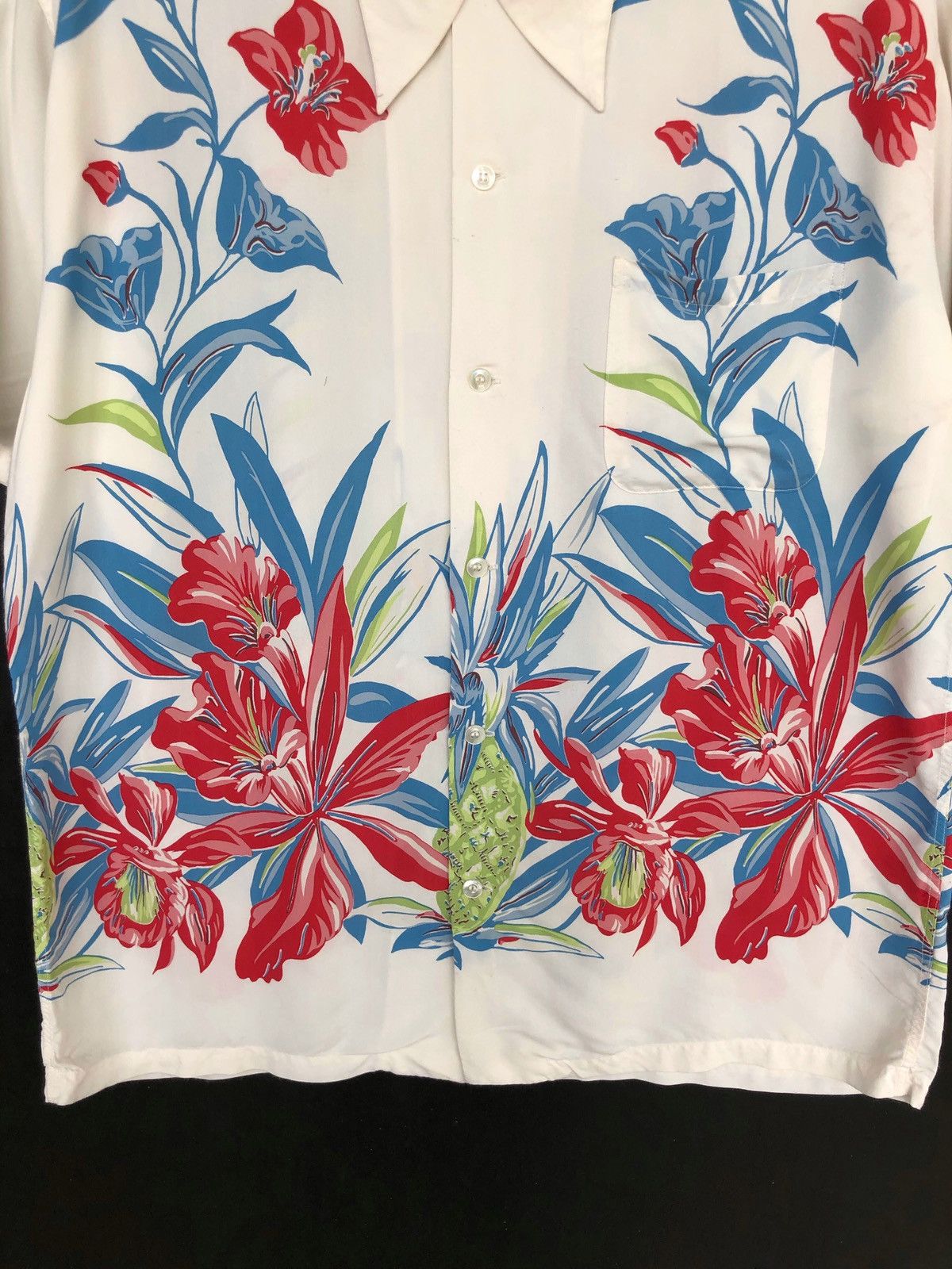 Sun Surf Duke Kahanamoku Toyo Ent Floral Rayon Hawaiian Shirt Size US XL / EU 56 / 4 - 5 Thumbnail