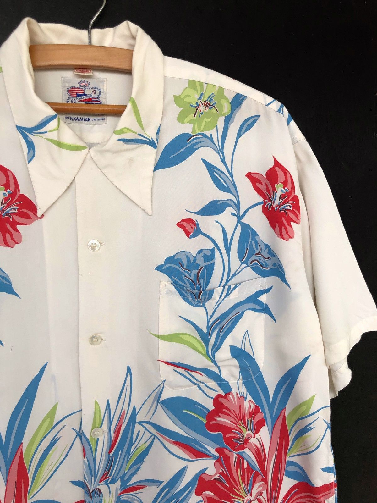 Sun Surf Duke Kahanamoku Toyo Ent Floral Rayon Hawaiian Shirt Size US XL / EU 56 / 4 - 4 Thumbnail