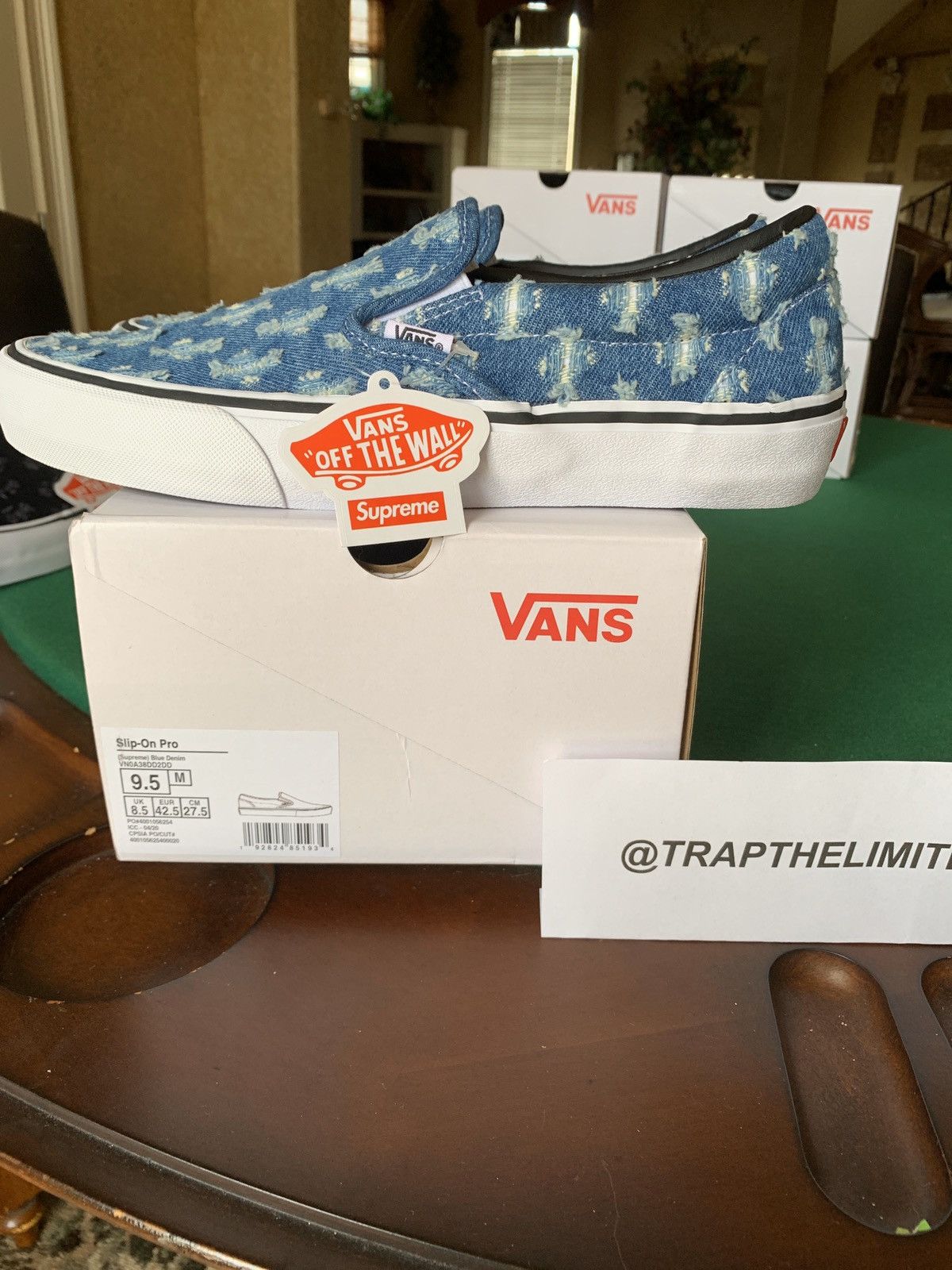 新品】SUPREME®︎/VANS®︎DENIM SLIP-ON PRO レア