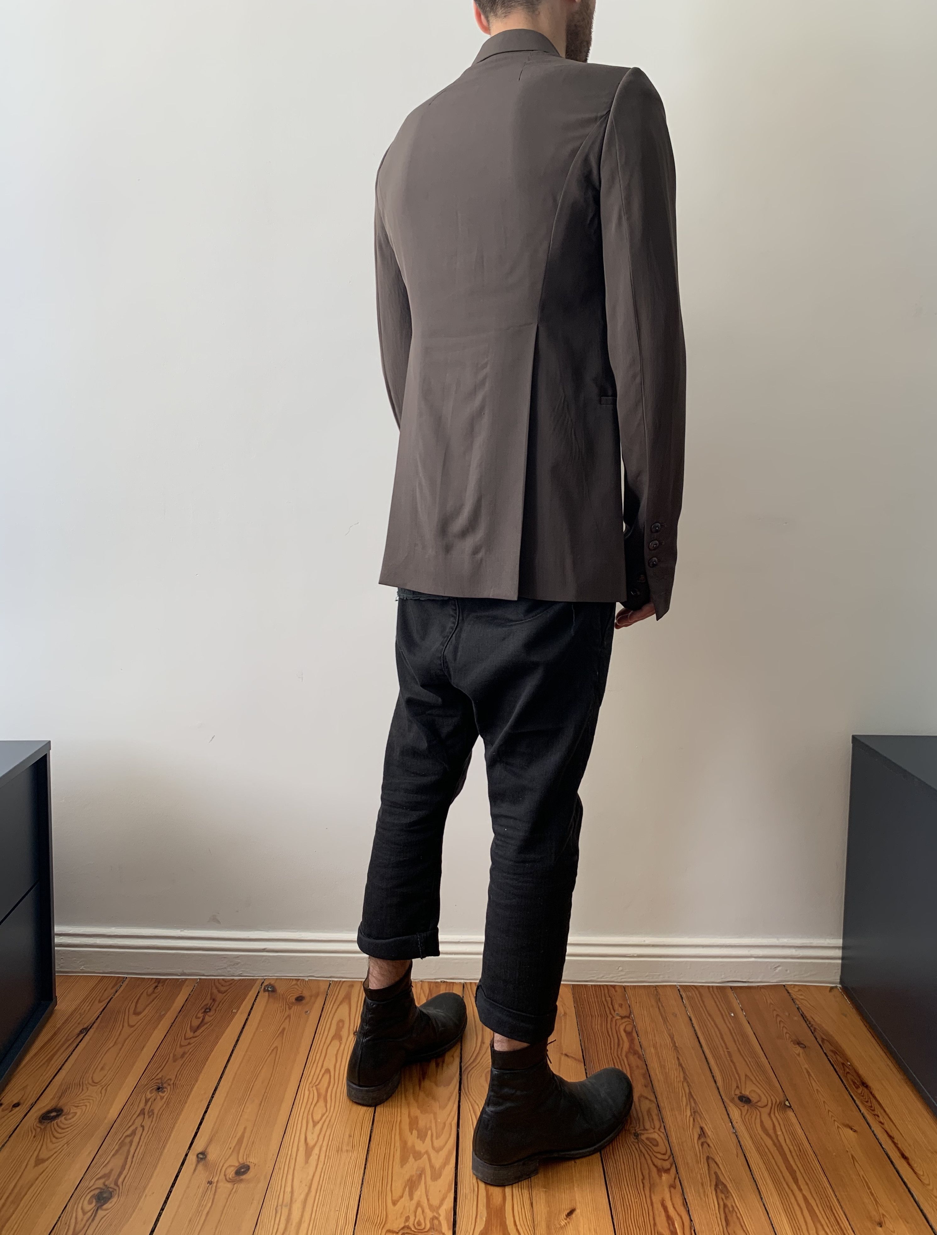 Rick Owens Rick Owens blazer in Dark Dust Size 48S - 4 Thumbnail