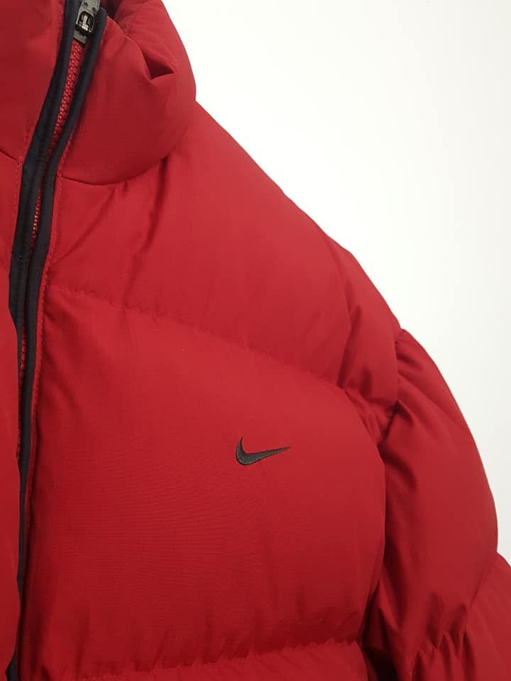 Nike (MINT) Nike Swoosh Goose Down Puffer Winter Jacket Red Size US XL / EU 56 / 4 - 9 Thumbnail