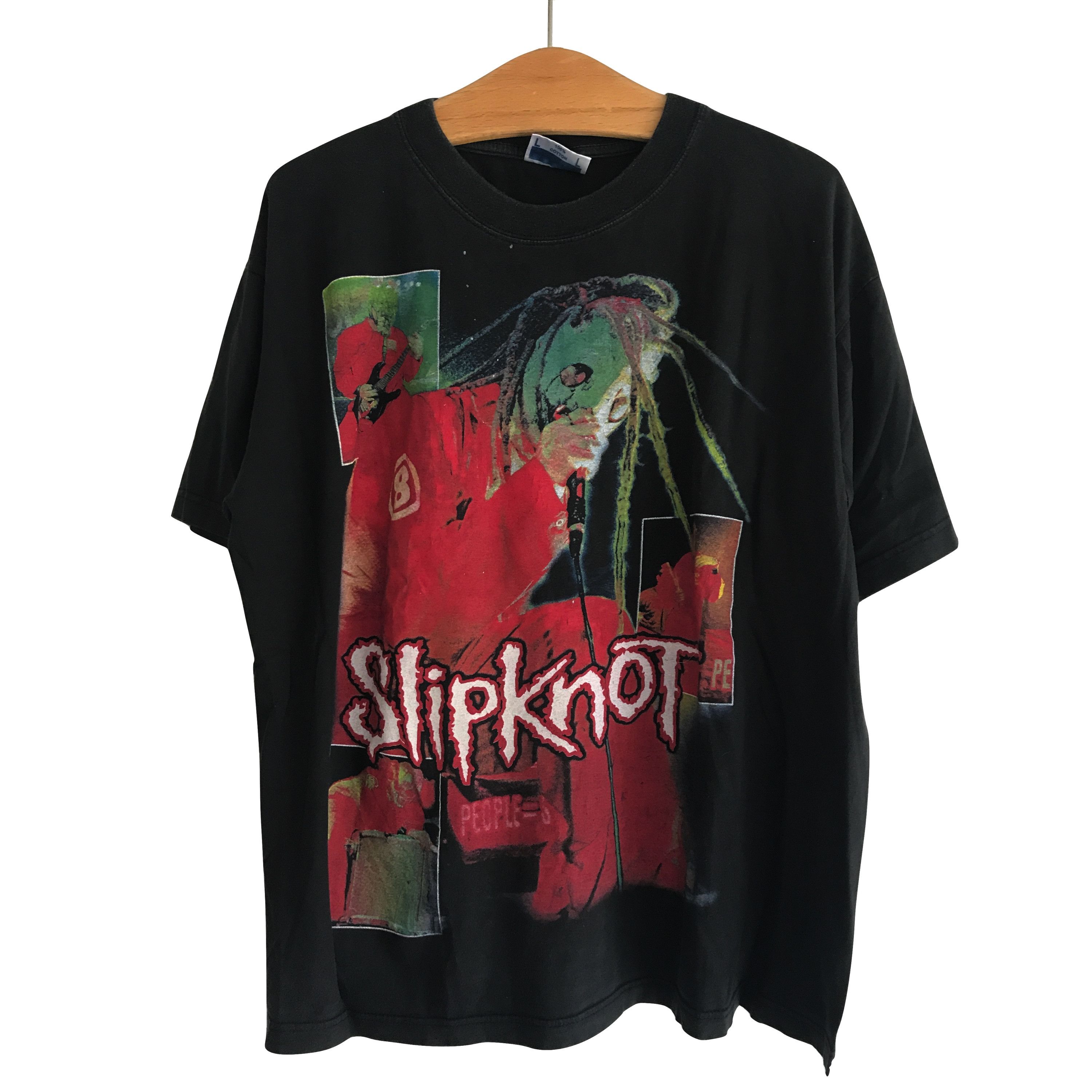 Band Tees × Vintage Vintage rare Slipknot Iowa bootleg T-shirt 