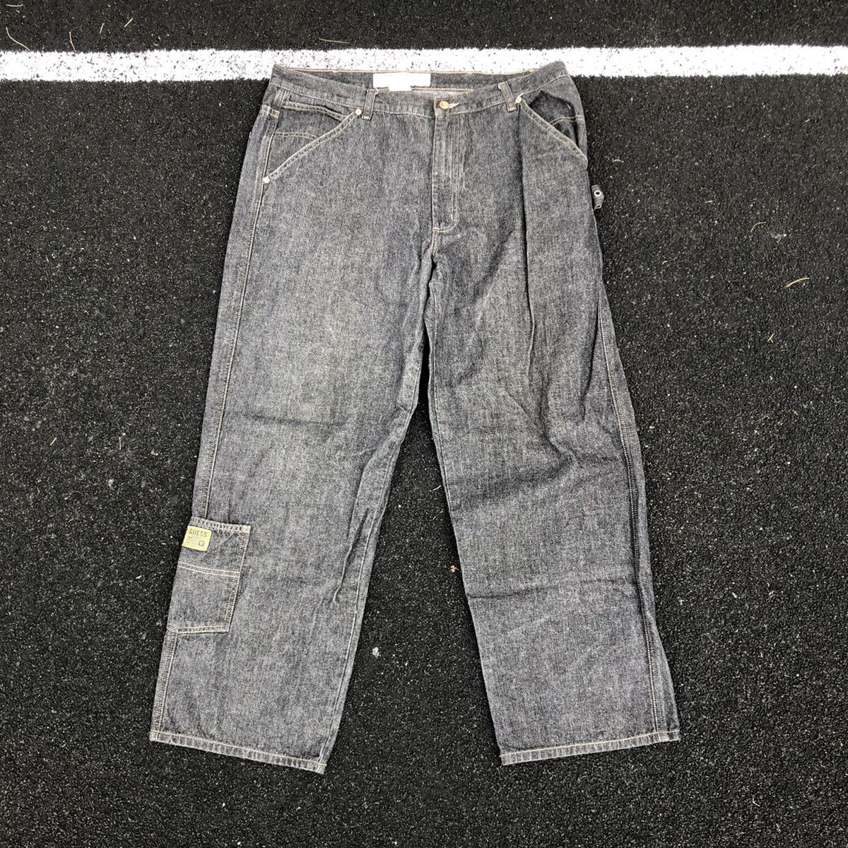 Guess × Vintage Vintage Guess Denim Cargo Style Pants Size US 40 / EU 56 - 2 Thumbnail