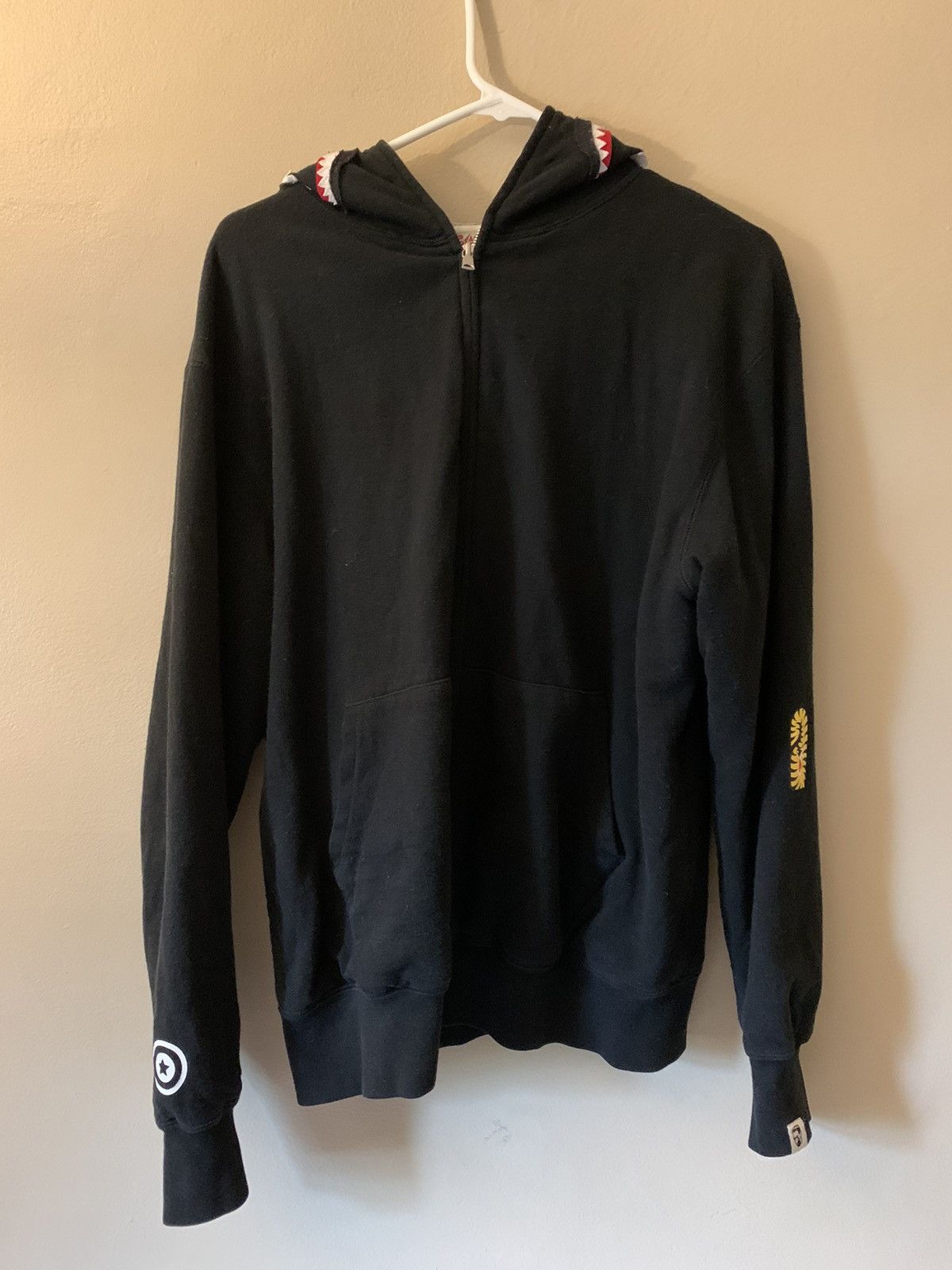 Bape 2nd Gen Thermal PONR Shark Hoodie Black Grailed