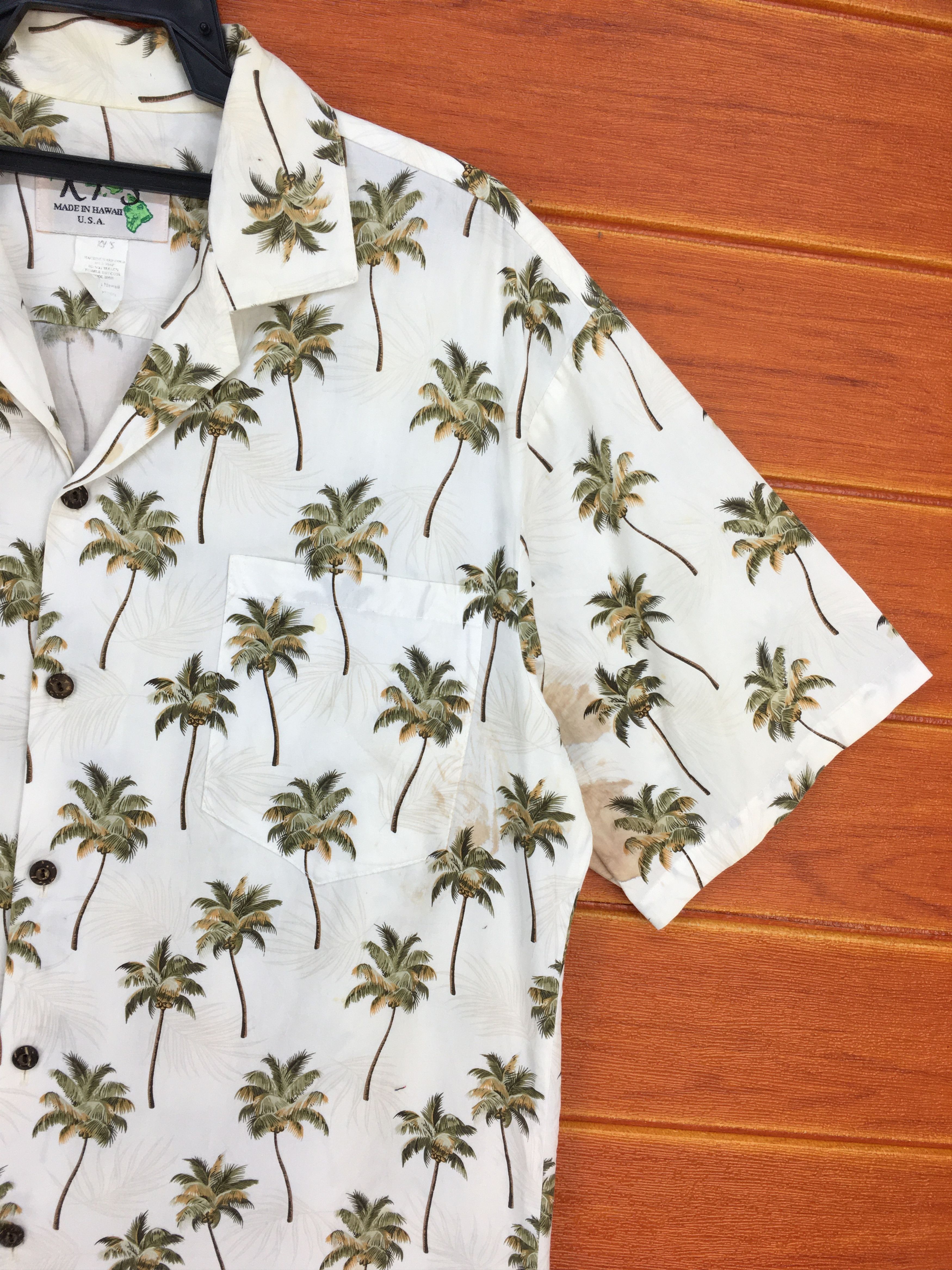 Vintage Vintage KYs Coconut Trees Hawaiian Shirt / Aloha Wear Size US M / EU 48-50 / 2 - 5 Thumbnail