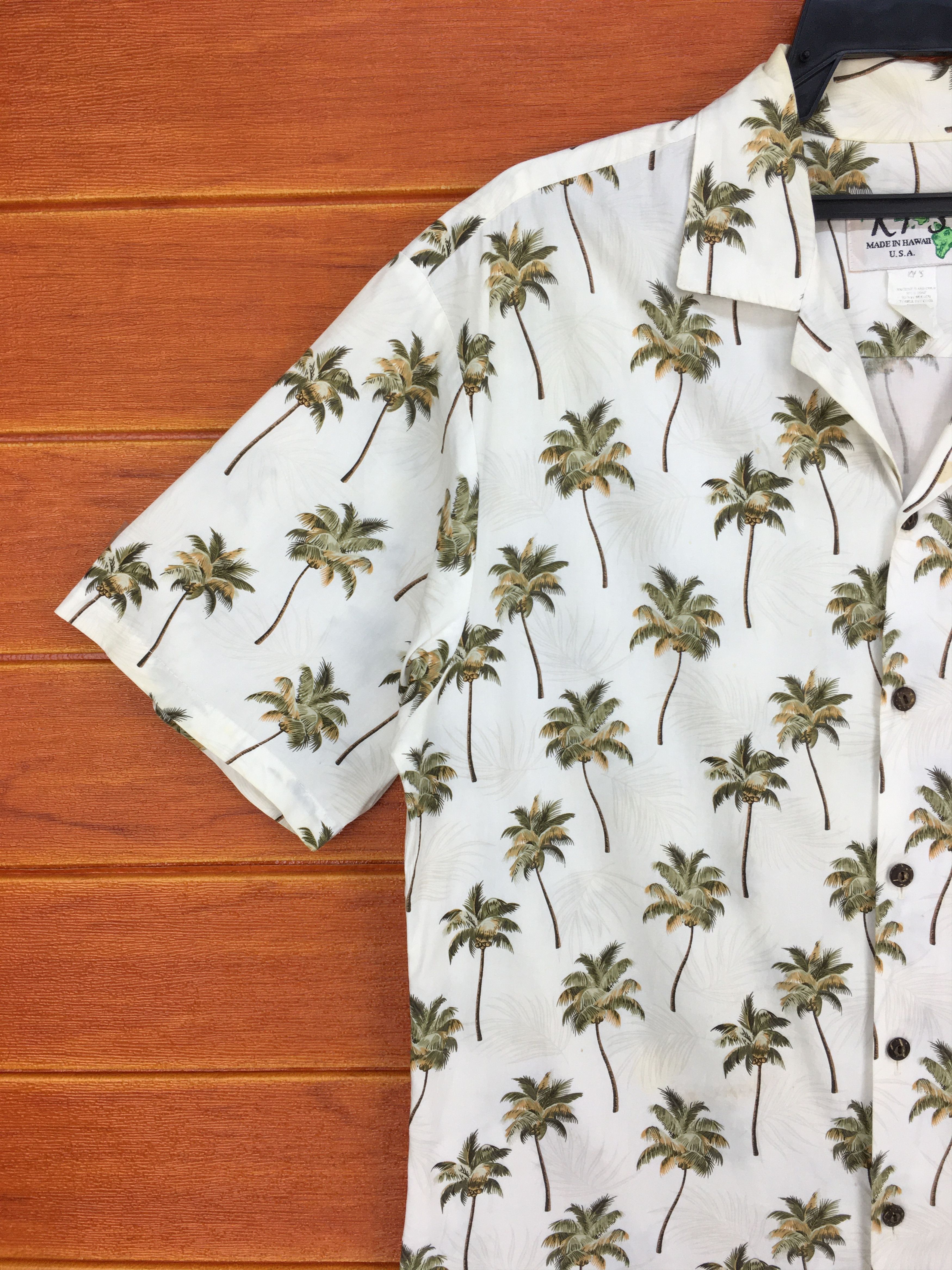Vintage Vintage KYs Coconut Trees Hawaiian Shirt / Aloha Wear Size US M / EU 48-50 / 2 - 2 Thumbnail