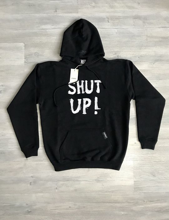 Vetements shut up discount hoodie