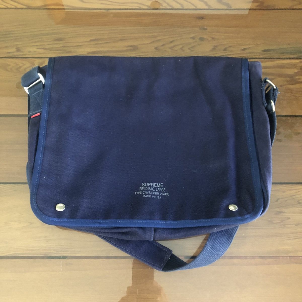 激レア supreme 最初期 95年 90s Field Bag Large Supreme RARE Vintage Supreme 90s Shoulder Side Field Bag Navy