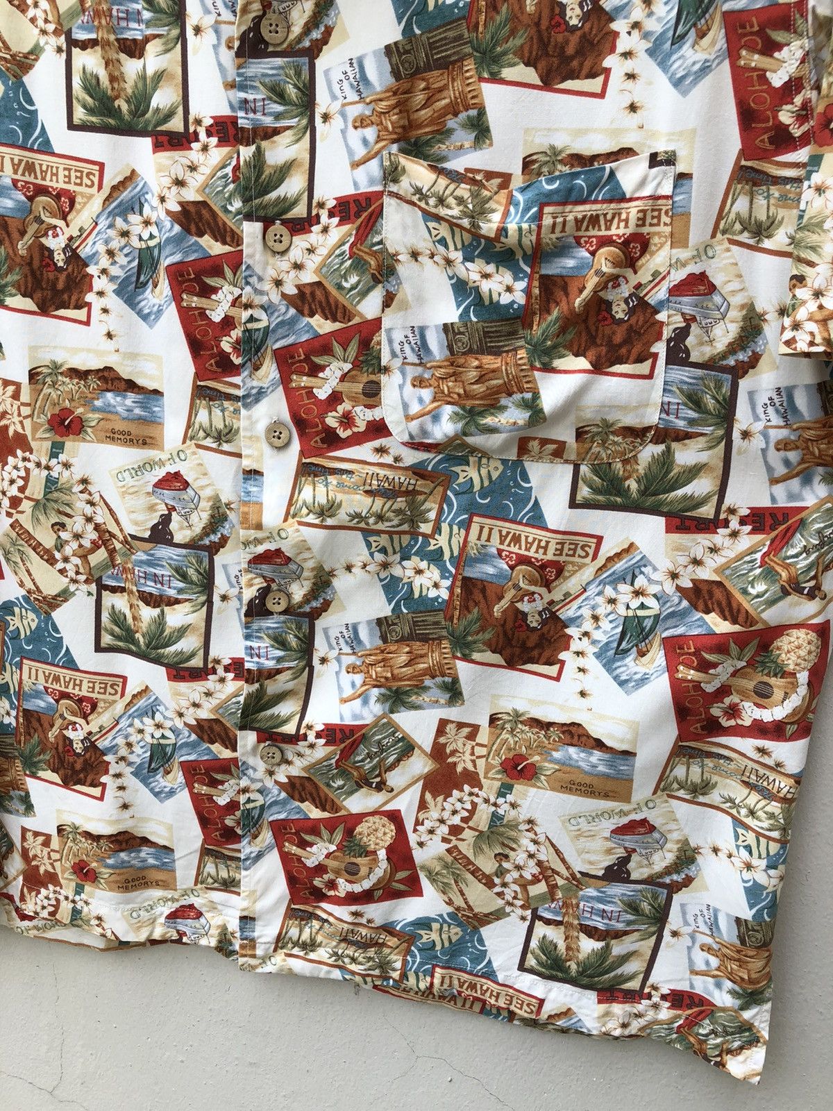 Vintage Japanese Hawaiian Shirt Dodgest Rayon Aloha Size US M / EU 48-50 / 2 - 7 Thumbnail
