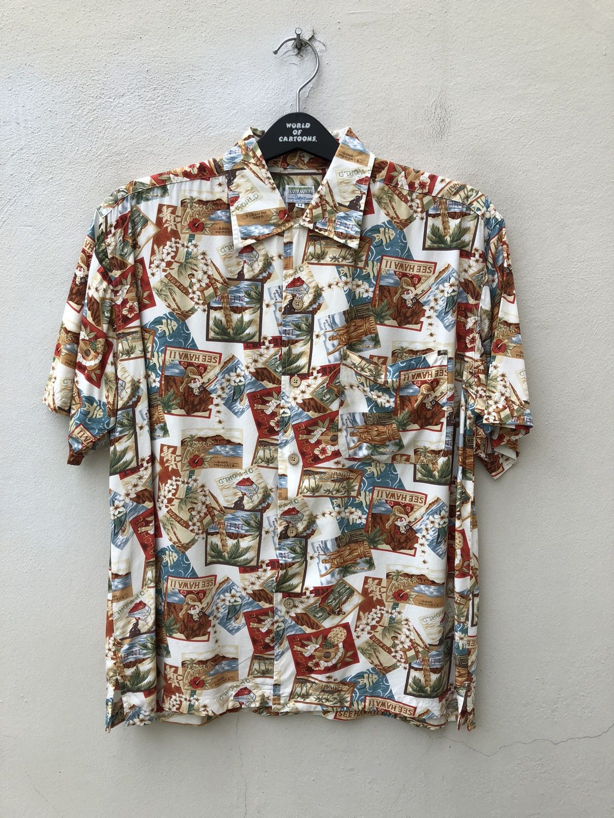 Vintage Japanese Hawaiian Shirt Dodgest Rayon Aloha Size US M / EU 48-50 / 2 - 1 Thumbnail