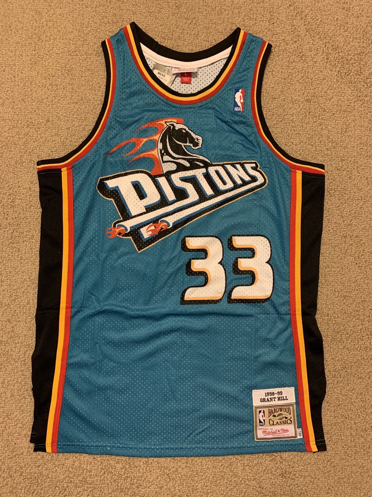 Grant Hill Mitchell & Ness Jersey Detroit Pistons Throwback