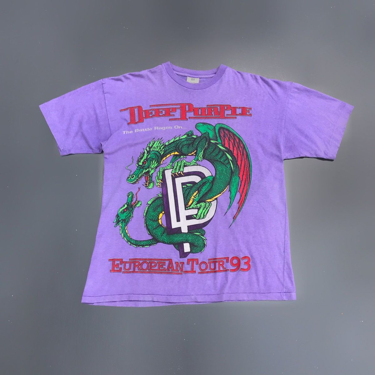 Vintage 1993 Vintage Rare Deep Purple European Tour Concert T-Shirt Size US XL / EU 56 / 4 - 1 Preview