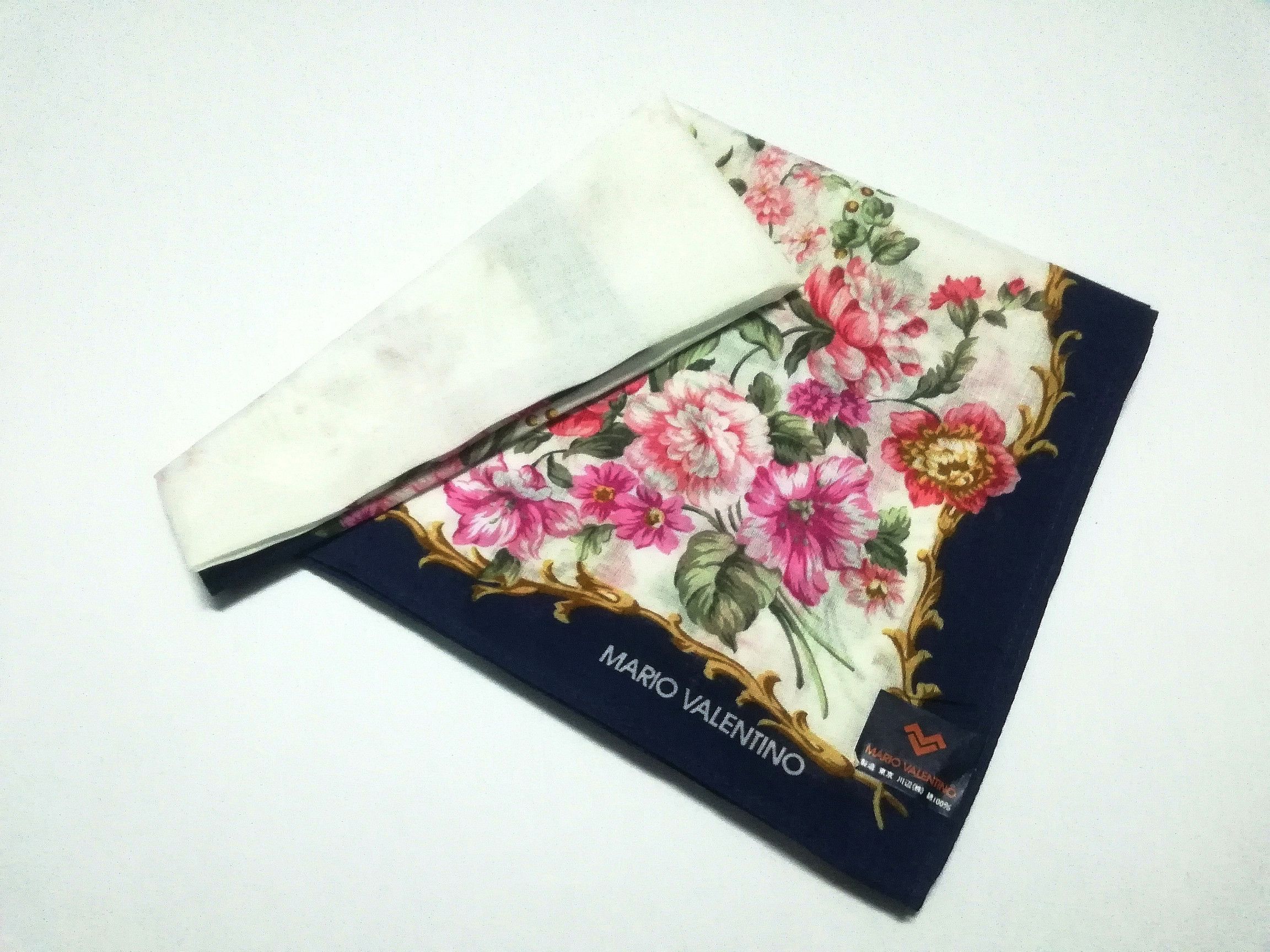 Designer × Valentino × Vintage Mario valentino Floral Design bandana handkerchief Size ONE SIZE - 2 Thumbnail