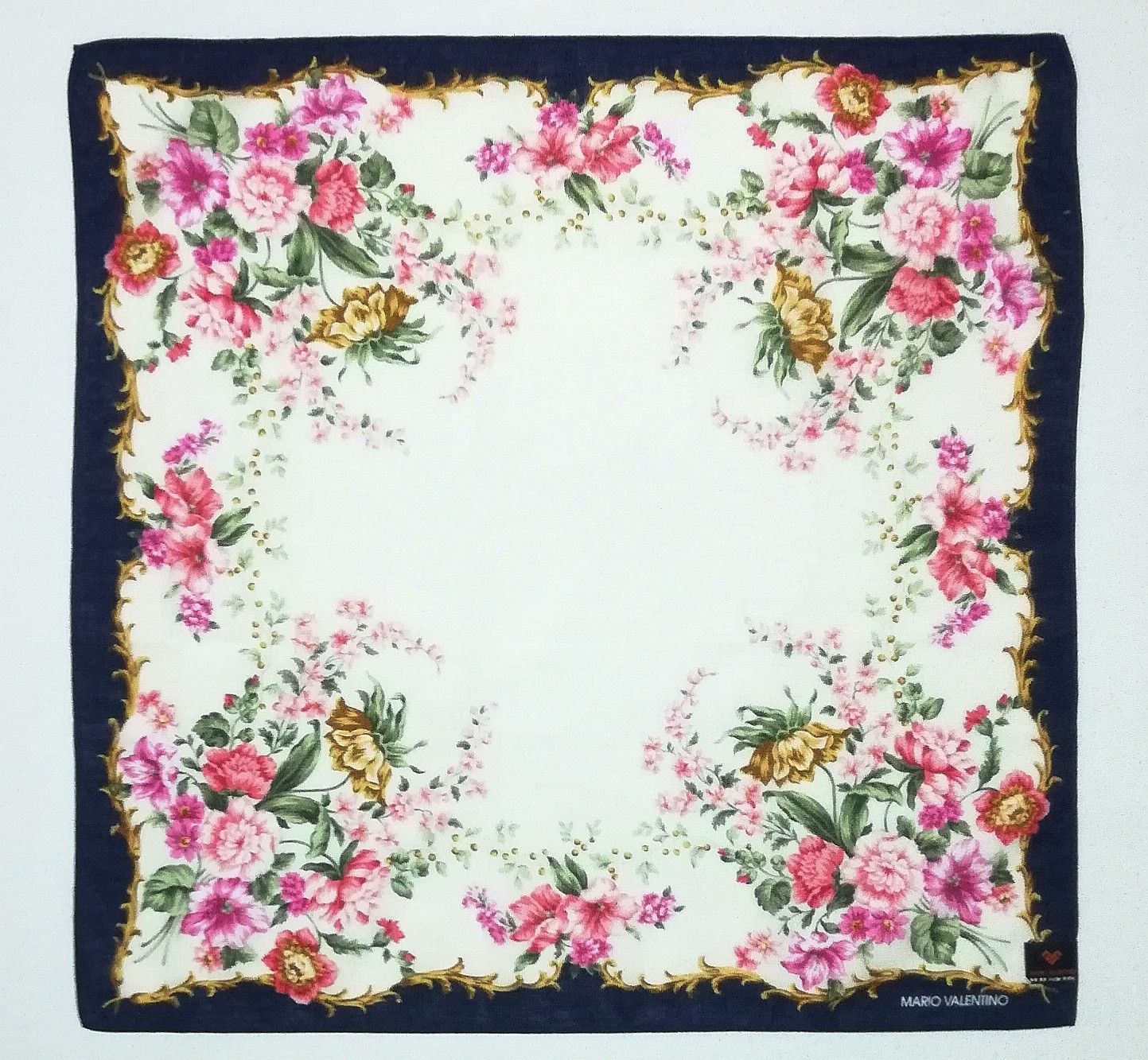 Designer × Valentino × Vintage Mario valentino Floral Design bandana handkerchief Size ONE SIZE - 5 Thumbnail