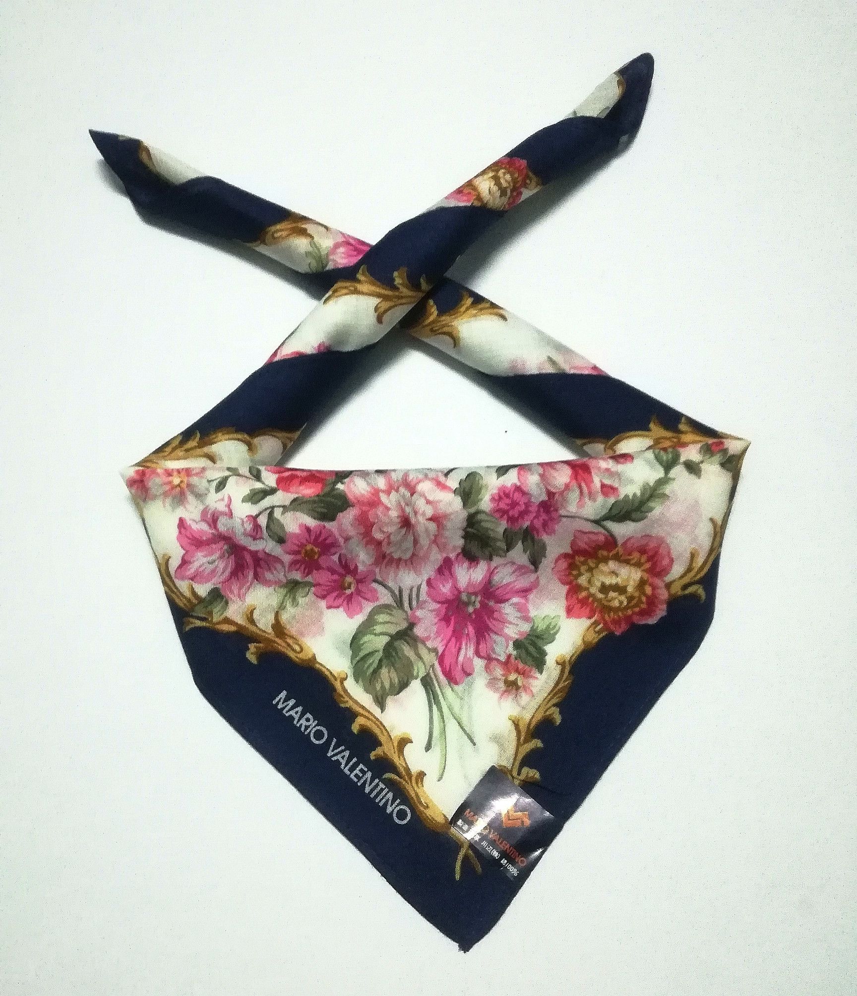 Designer × Valentino × Vintage Mario valentino Floral Design bandana handkerchief Size ONE SIZE - 1 Thumbnail