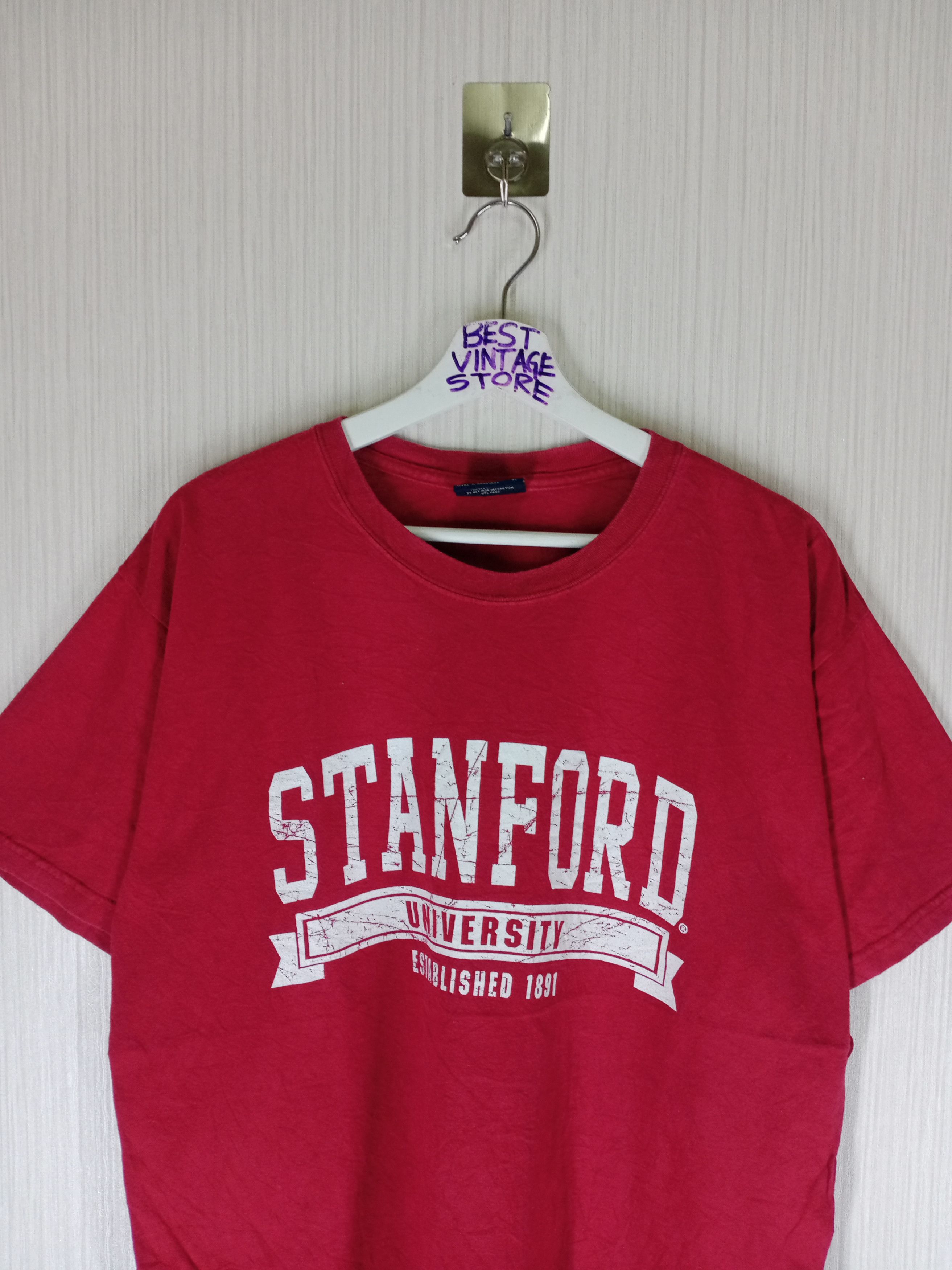 Vintage Rare Vintage STANFORD UNIVERSITY Tshirt Size US L / EU 52-54 / 3 - 2 Thumbnail