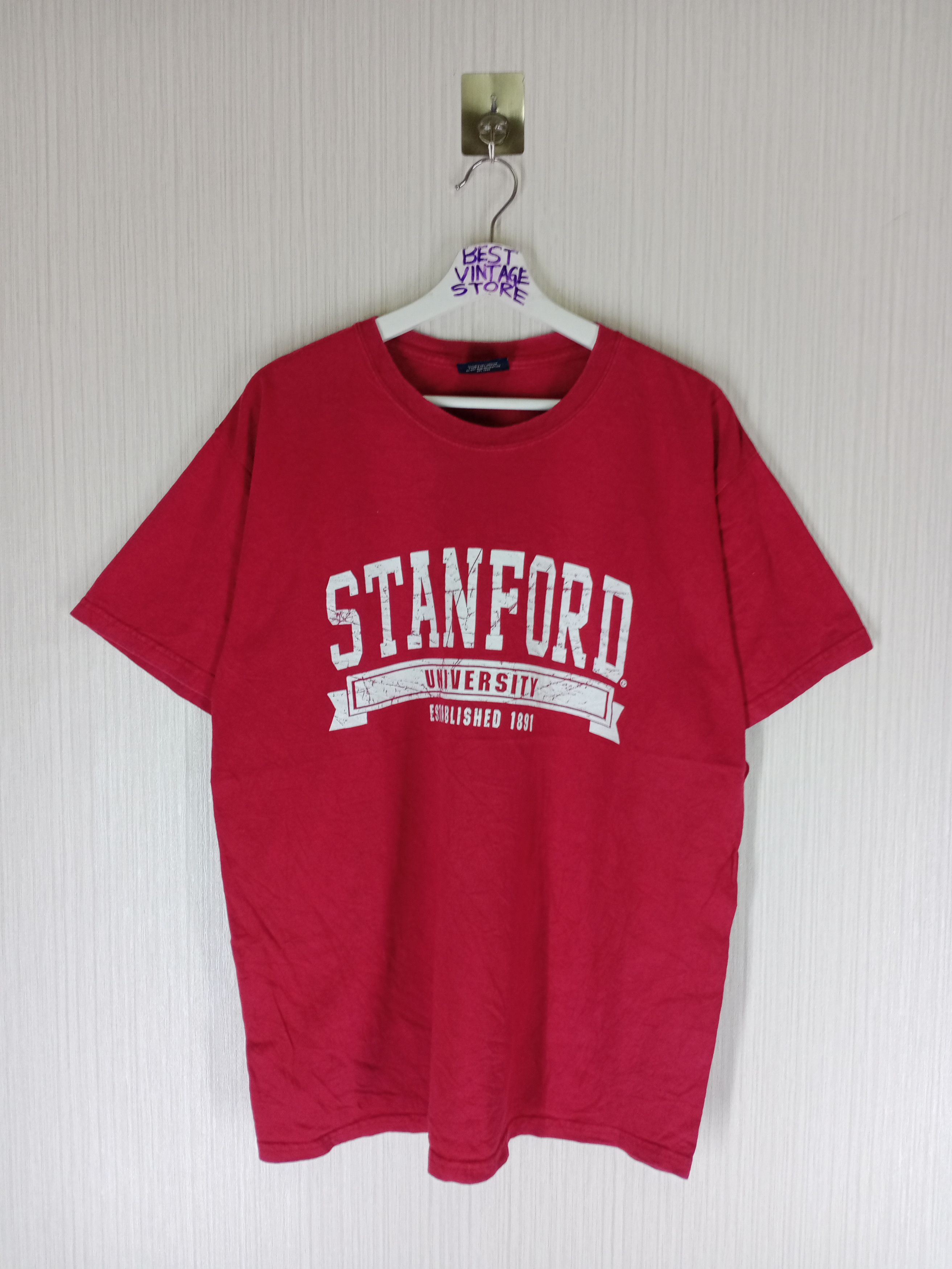 Vintage Rare Vintage STANFORD UNIVERSITY Tshirt Size US L / EU 52-54 / 3 - 1 Thumbnail
