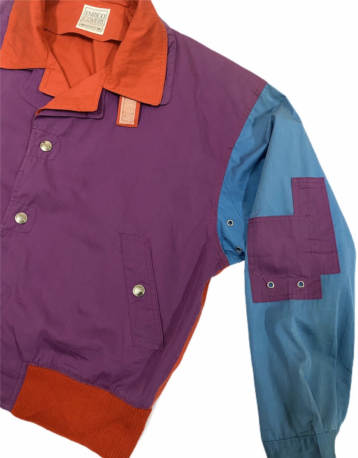 Enrico Coveri × Japanese Brand × Vintage ❌LAST DROP❌Vtg!Enrico Coveri Sport Nice Multicolour Bomber Size US M / EU 48-50 / 2 - 7 Thumbnail