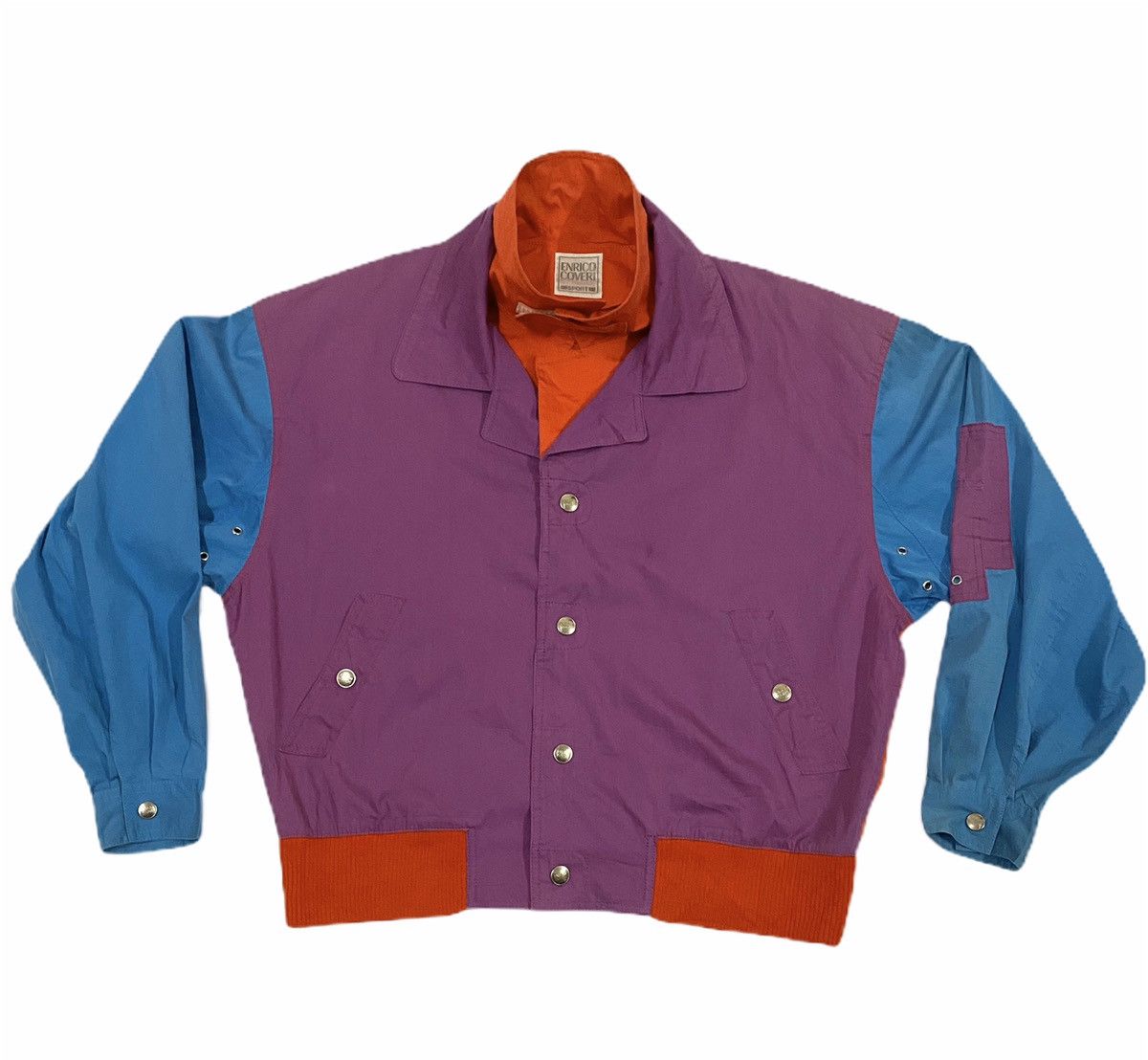 Enrico Coveri × Japanese Brand × Vintage ❌LAST DROP❌Vtg!Enrico Coveri Sport Nice Multicolour Bomber Size US M / EU 48-50 / 2 - 2 Thumbnail