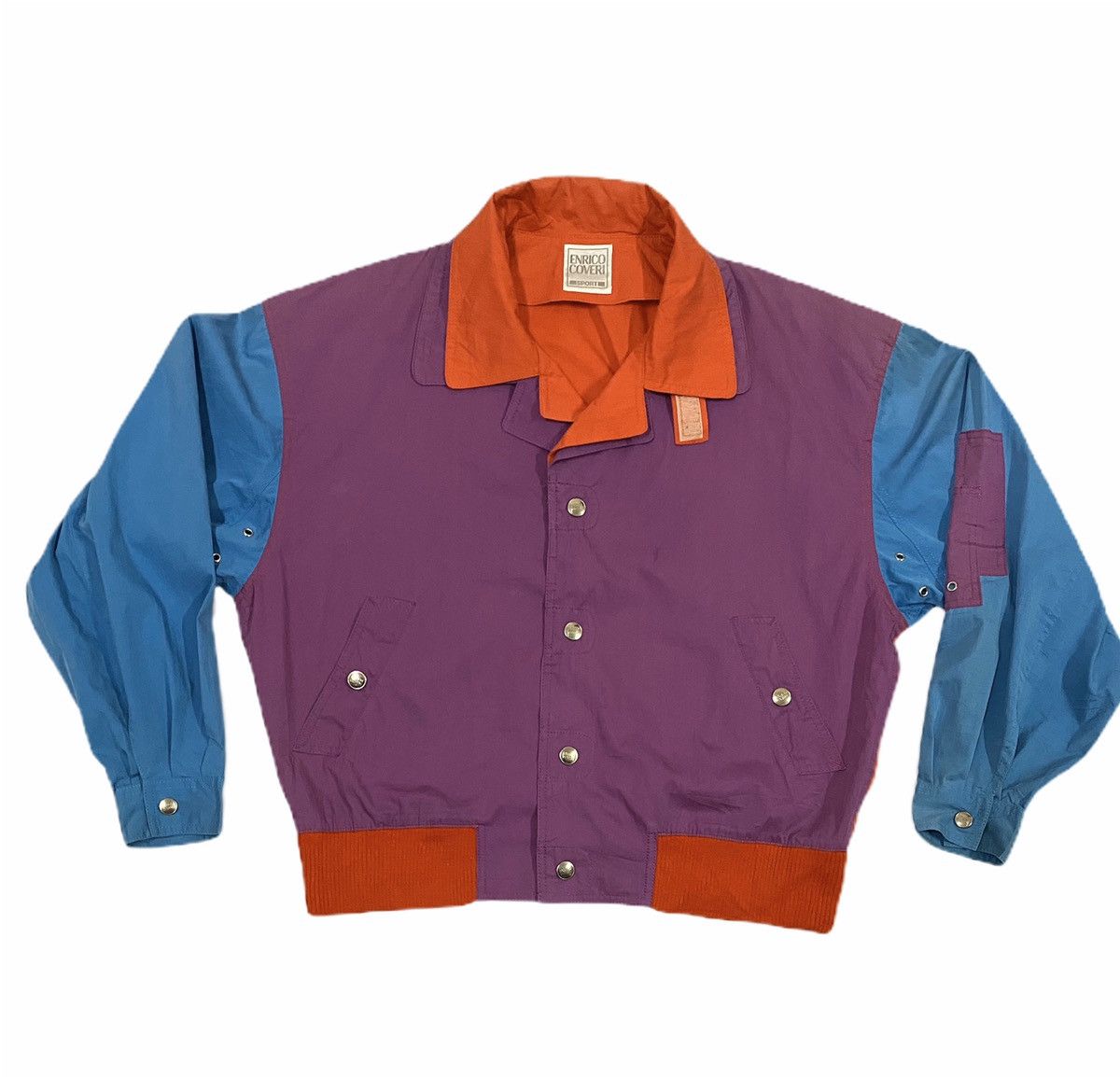Enrico Coveri × Japanese Brand × Vintage ❌LAST DROP❌Vtg!Enrico Coveri Sport Nice Multicolour Bomber Size US M / EU 48-50 / 2 - 1 Thumbnail