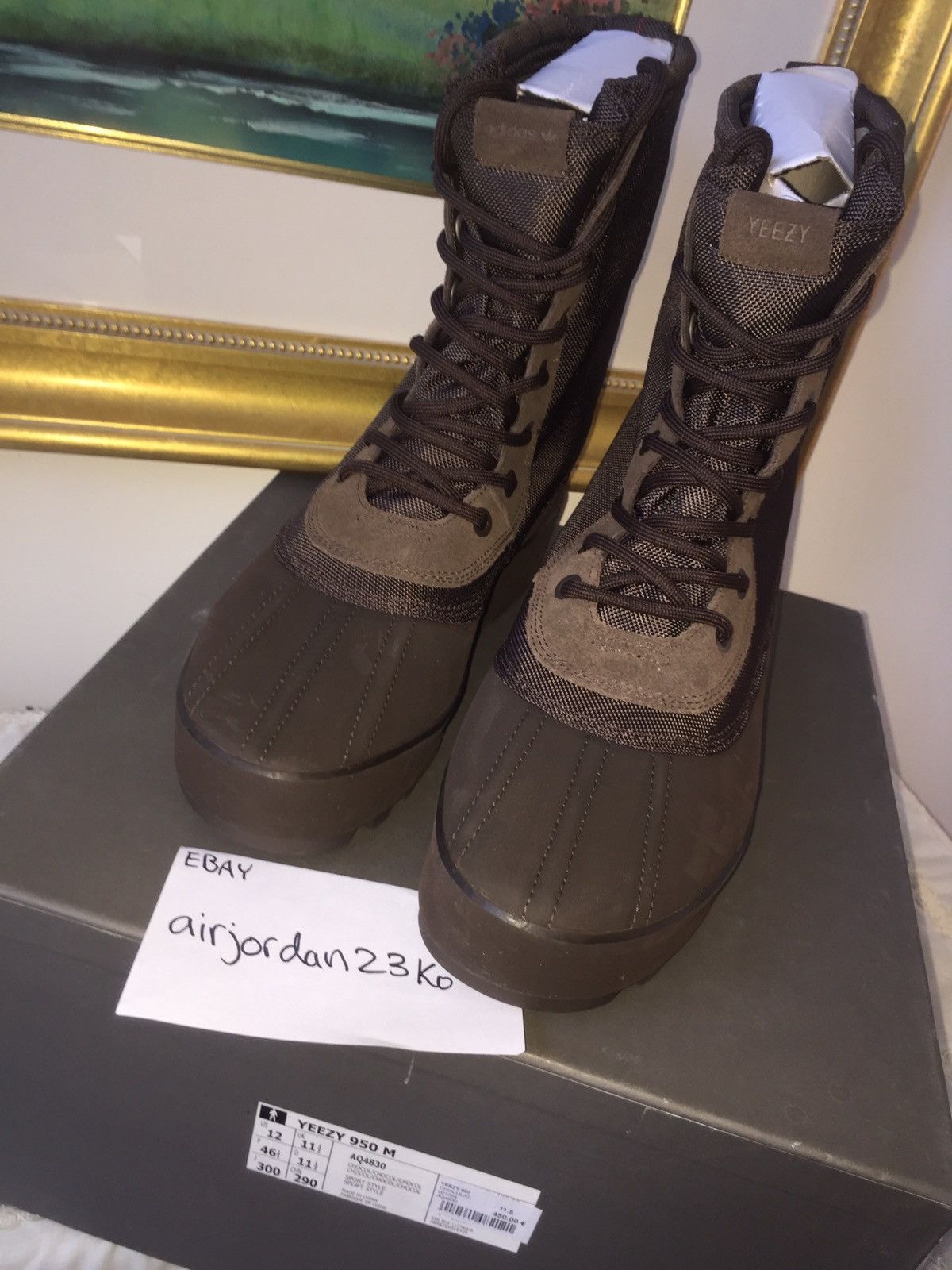 Adidas yeezy 950 boost chocolate 45 hotsell