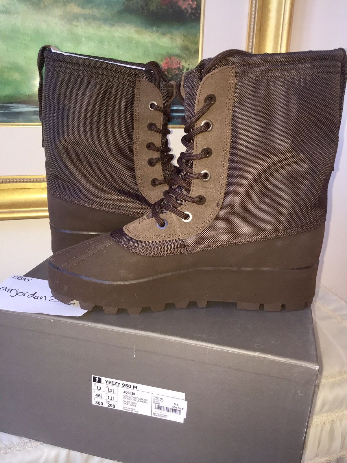 adidas gazelle silver green womens Yeezy 950 "Chocolate"