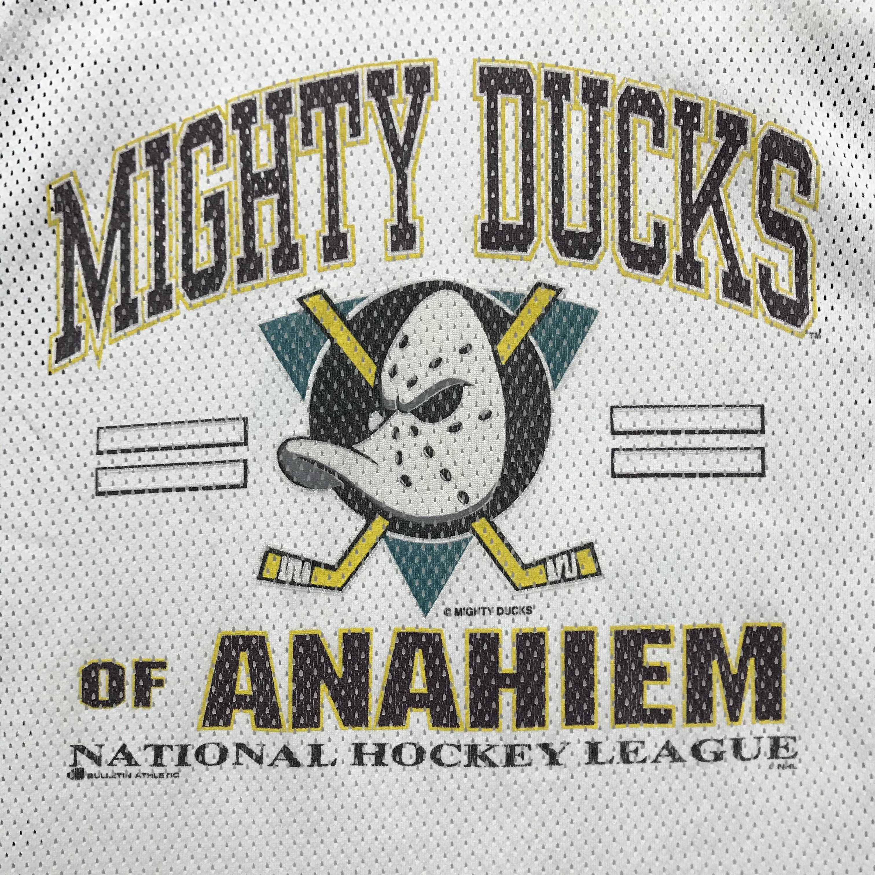 NHL × Vintage MIGHTY DUCKS Vintage Jersey Anahiem NHL Hockey 90s T-Shirt Size US S / EU 44-46 / 1 - 5 Thumbnail