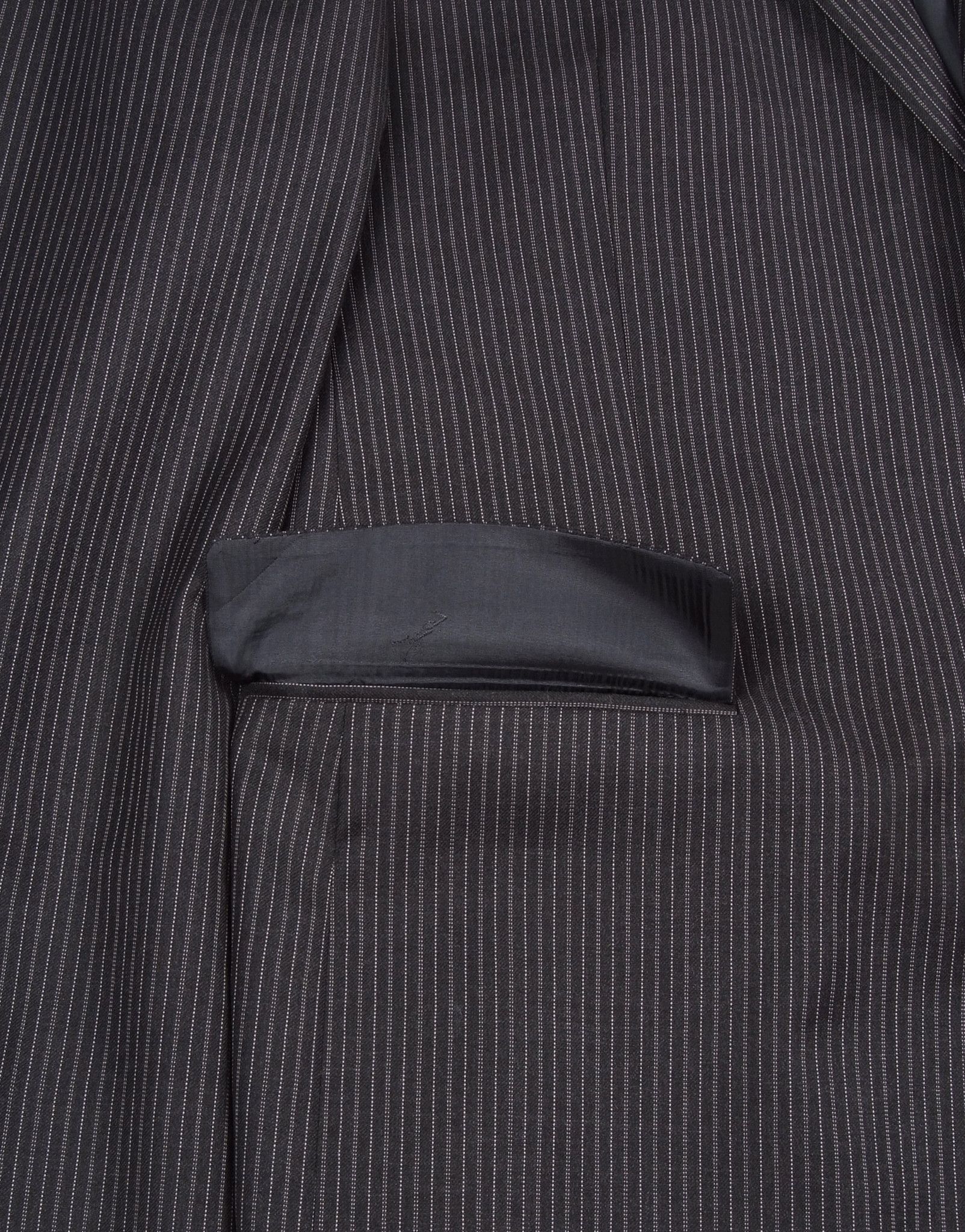 Saint Laurent Paris × Yves Saint Laurent Yves Saint Laurent Vintage Striped 2 Buttons Wool Blazer Size 42R - 6 Thumbnail