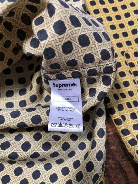 Supreme Cane Silk Shirt | Grailed