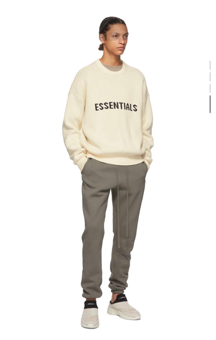 Fear of God SS20 Fog Essentials Buttercream Knit Sweater Grailed