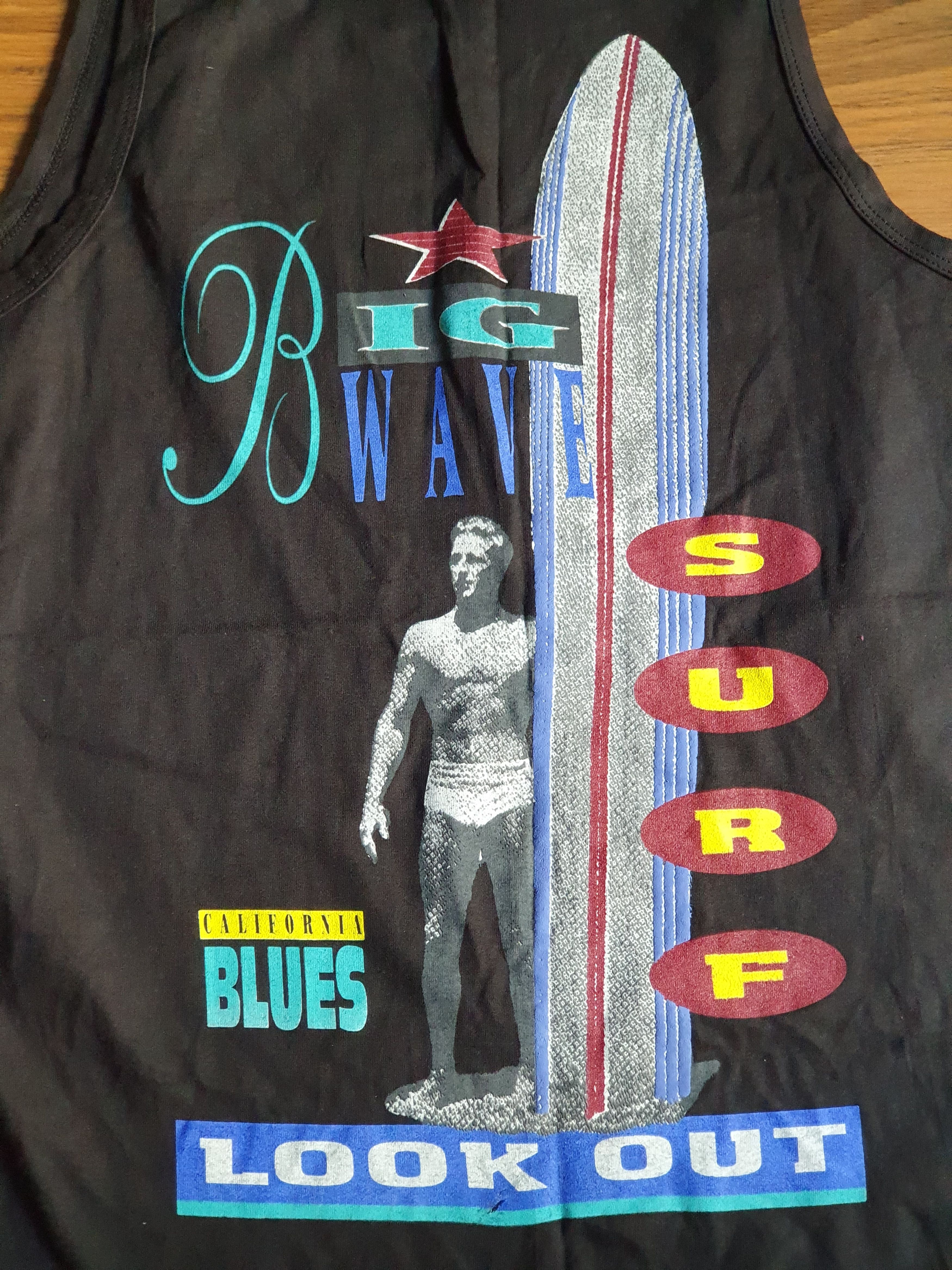 Vintage Cali Blues Just Another Day at The Beach 90s tank top,sz L Size US L / EU 52-54 / 3 - 6 Thumbnail