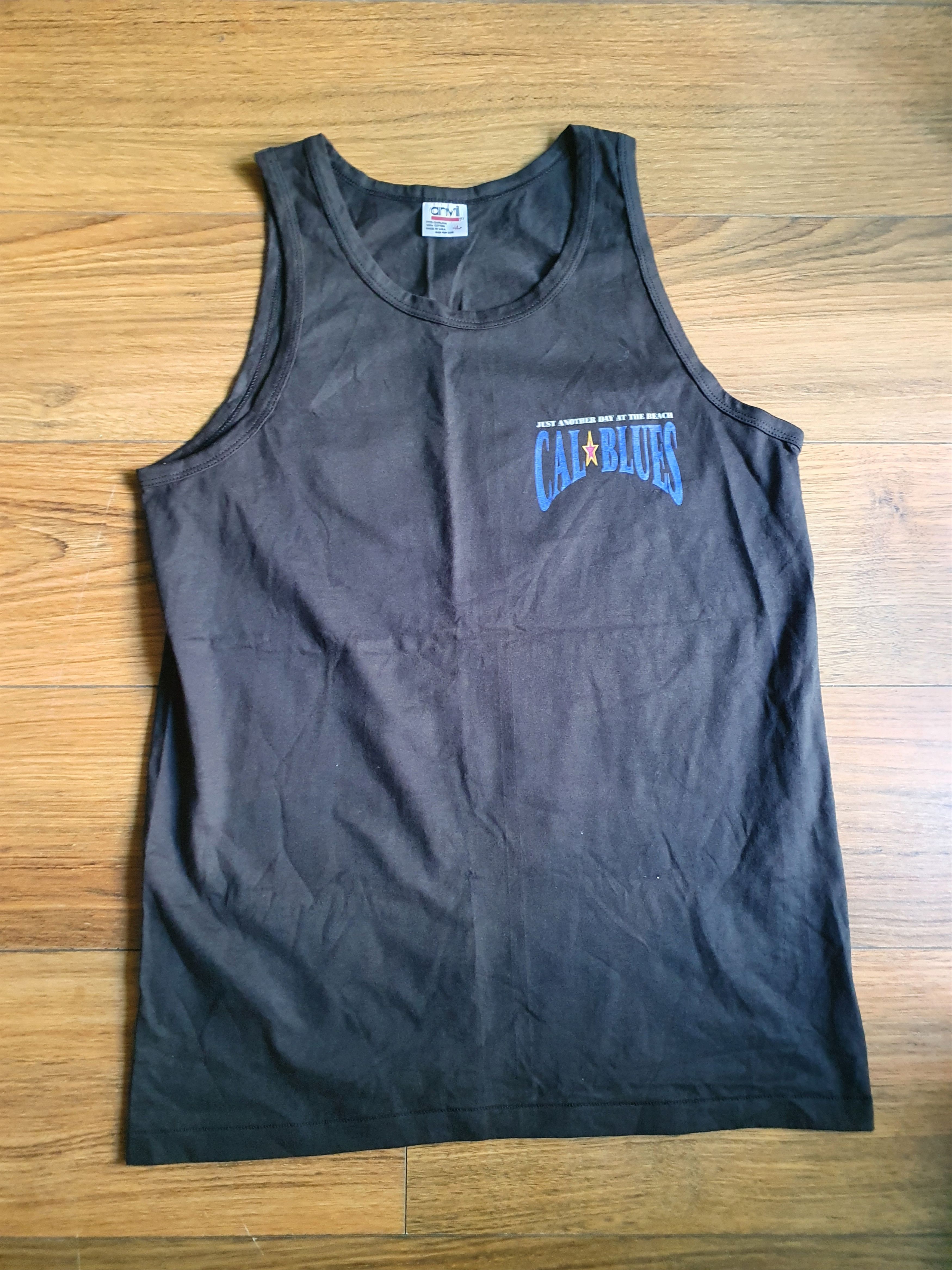 Vintage Cali Blues Just Another Day at The Beach 90s tank top,sz L Size US L / EU 52-54 / 3 - 2 Thumbnail