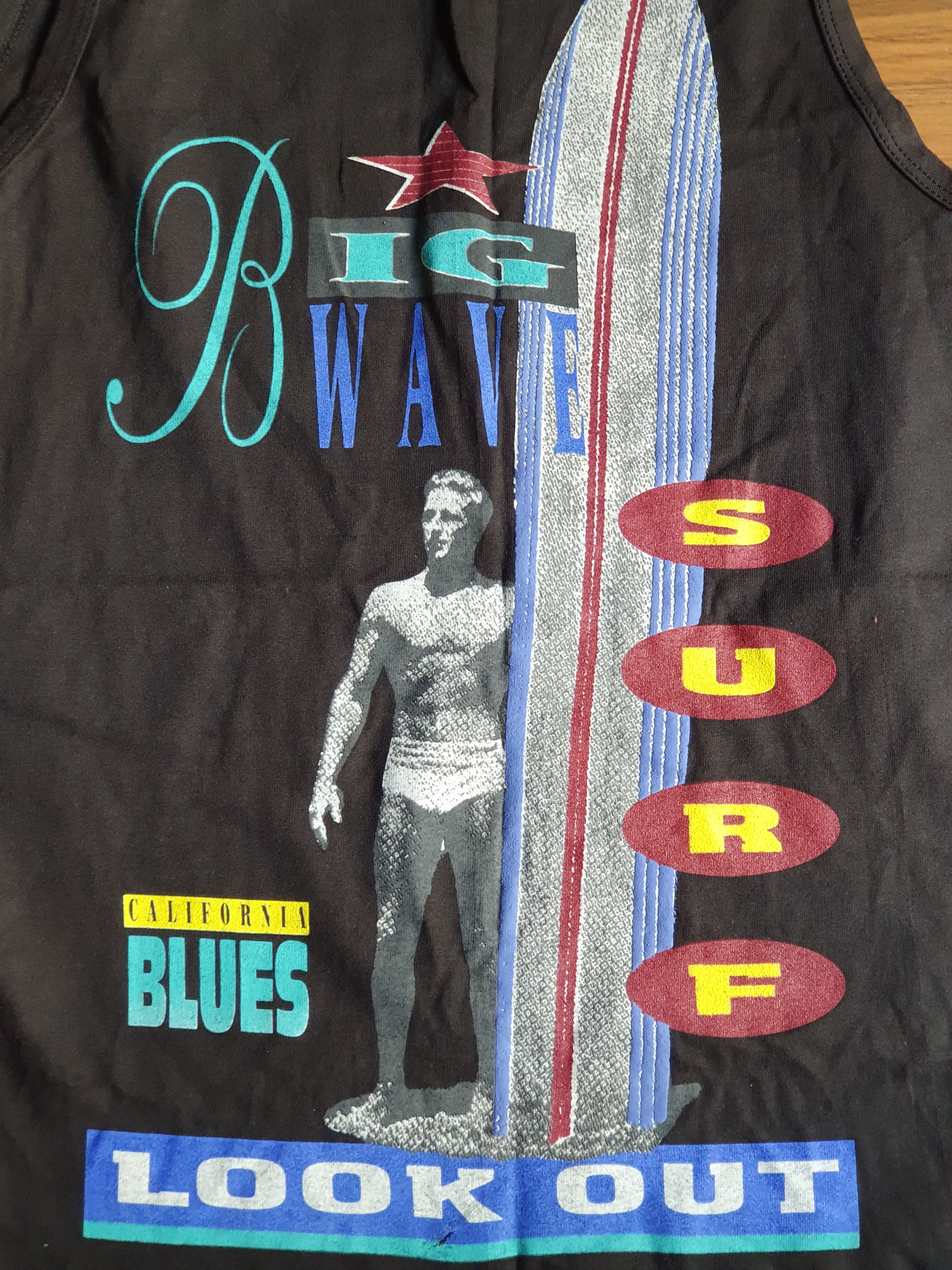 Vintage Cali Blues Just Another Day at The Beach 90s tank top,sz L Size US L / EU 52-54 / 3 - 7 Thumbnail