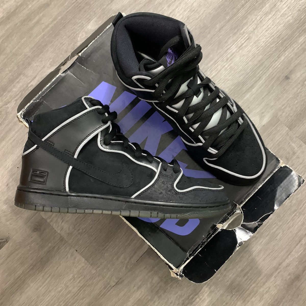 Nike sb dunk high purple box clearance