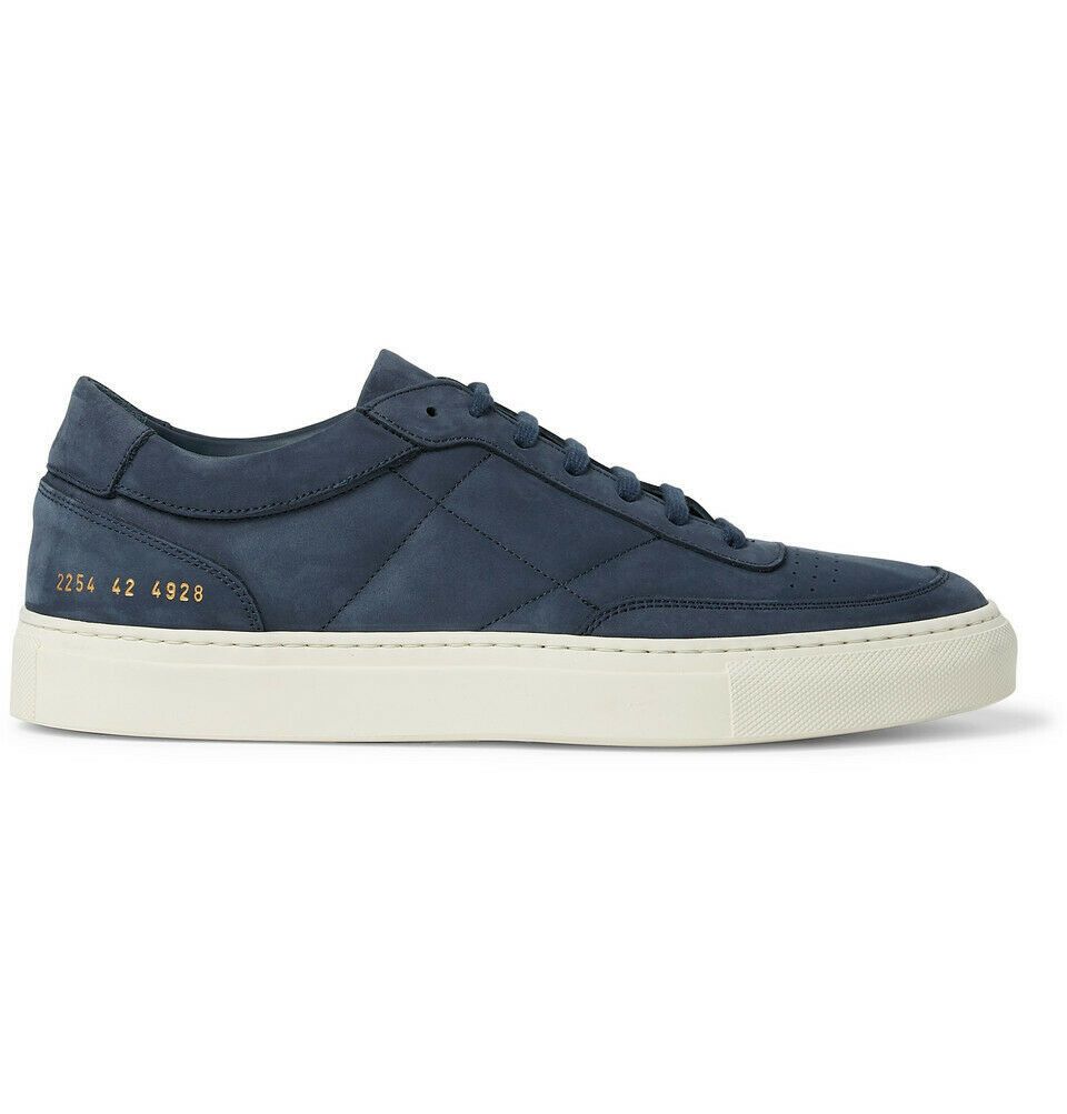 Common Projects Resort Classic Nubuck Sneakers 2254 Navy Blue Grailed