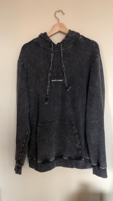 Saint laurent washed discount hoodie