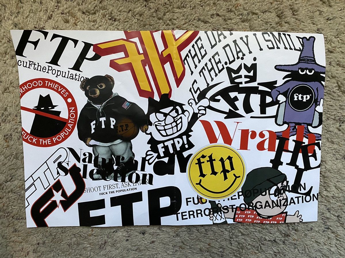 Fuck The Population Fuck The Population (FTP) Logos Poster | Grailed