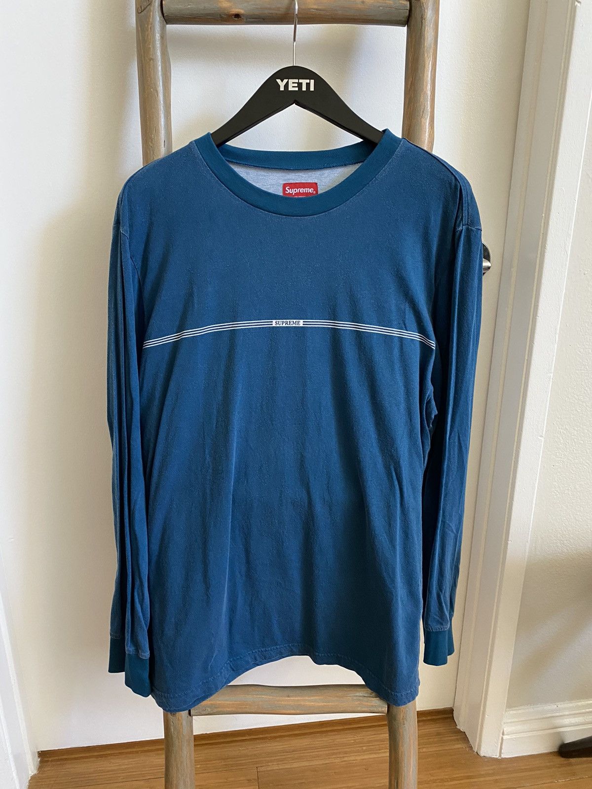 トップス supreme printed stripe twill henley Supreme Printed Stripe Twill Henley | Grailed