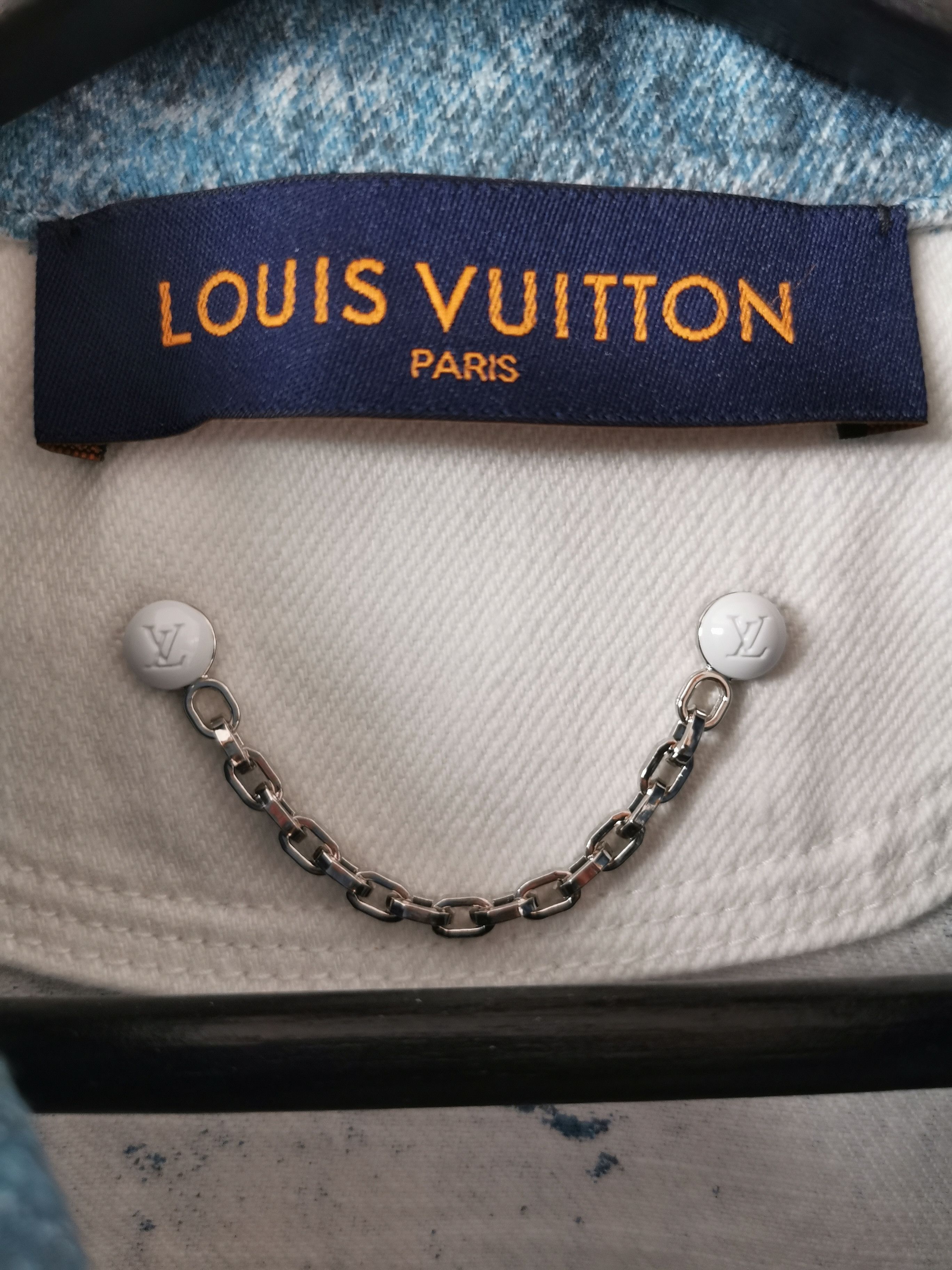 Louis Vuitton SS20 Handpainted Monogram Degrade Denim Over/Workshirt Size US XS / EU 42 / 0 - 3 Thumbnail