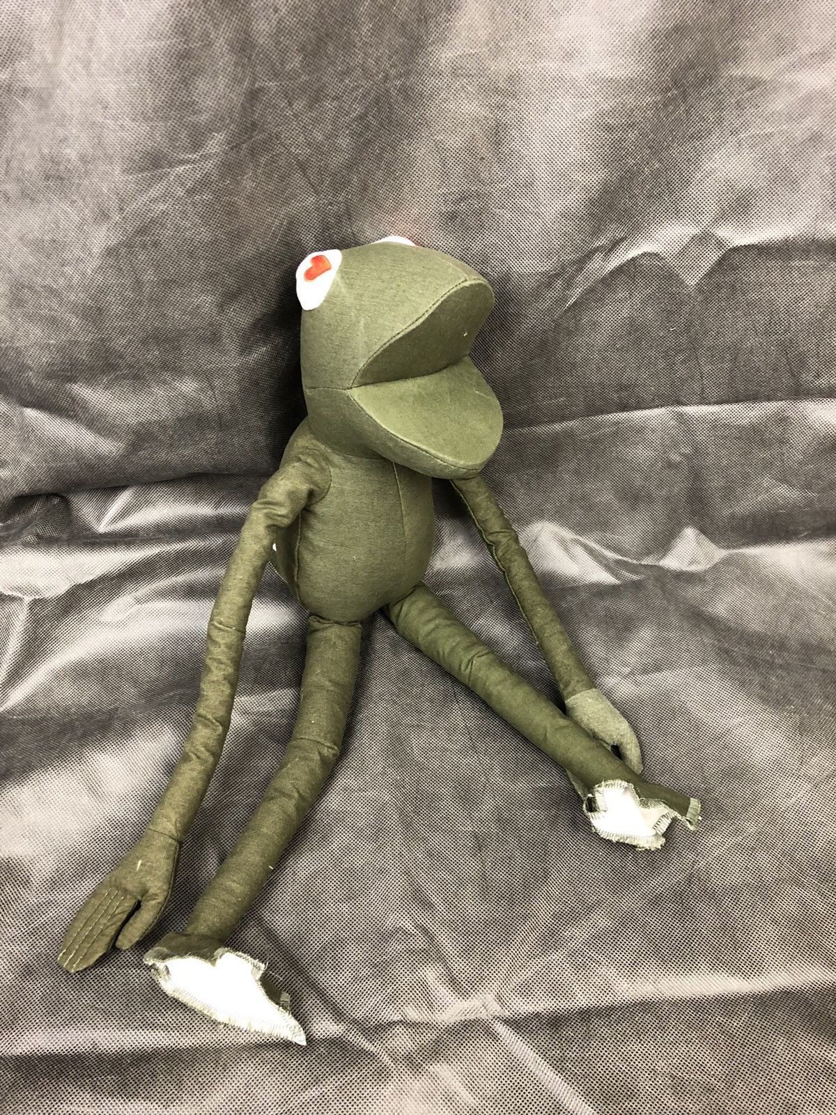 READYMADE FLASH SALE! Kermit / frogman doll with heart