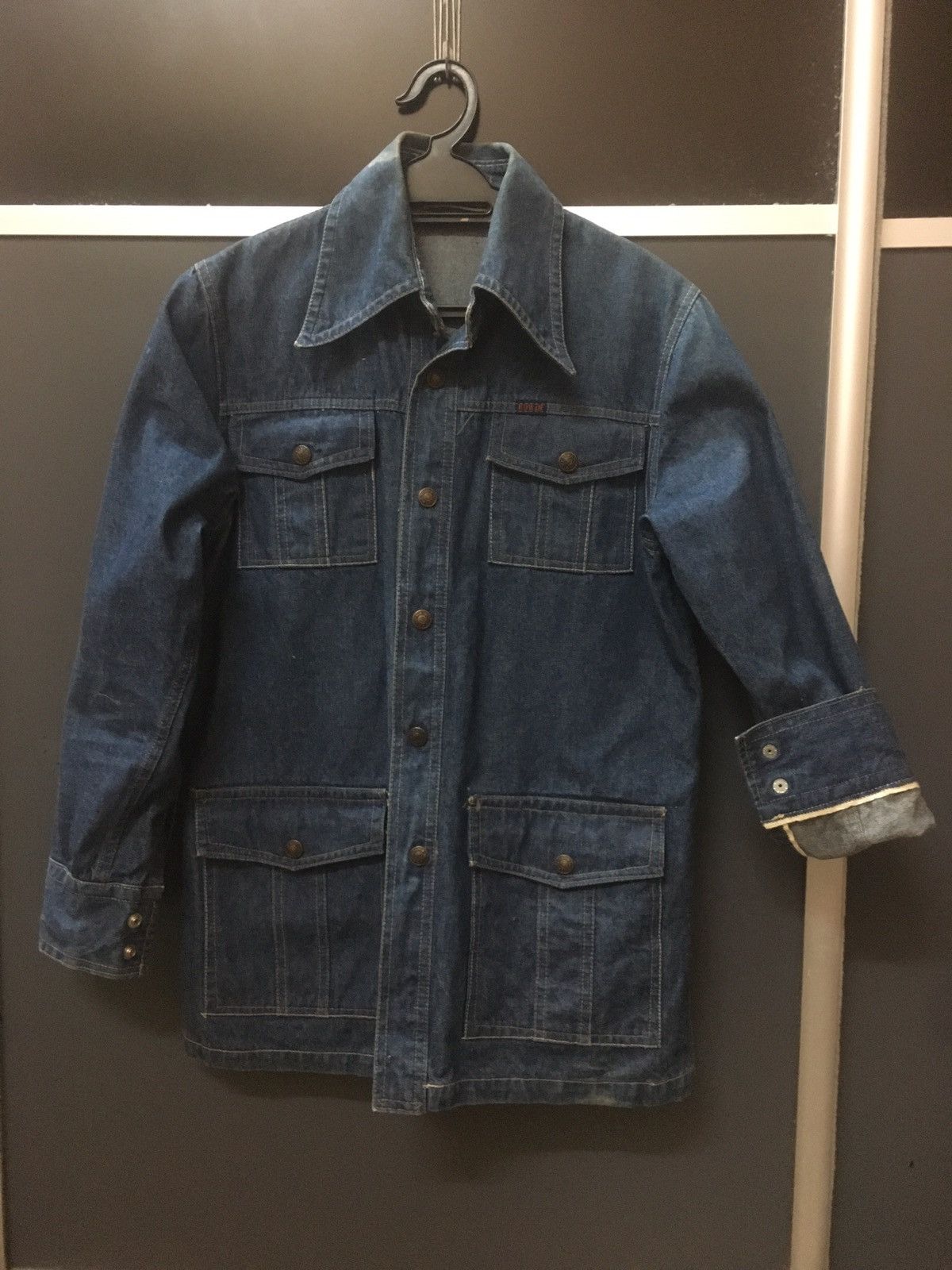 Edwin VINTAGE 80s EDWIN Selvage Jacket levis denim Size US L / EU 52-54 / 3 - 2 Thumbnail