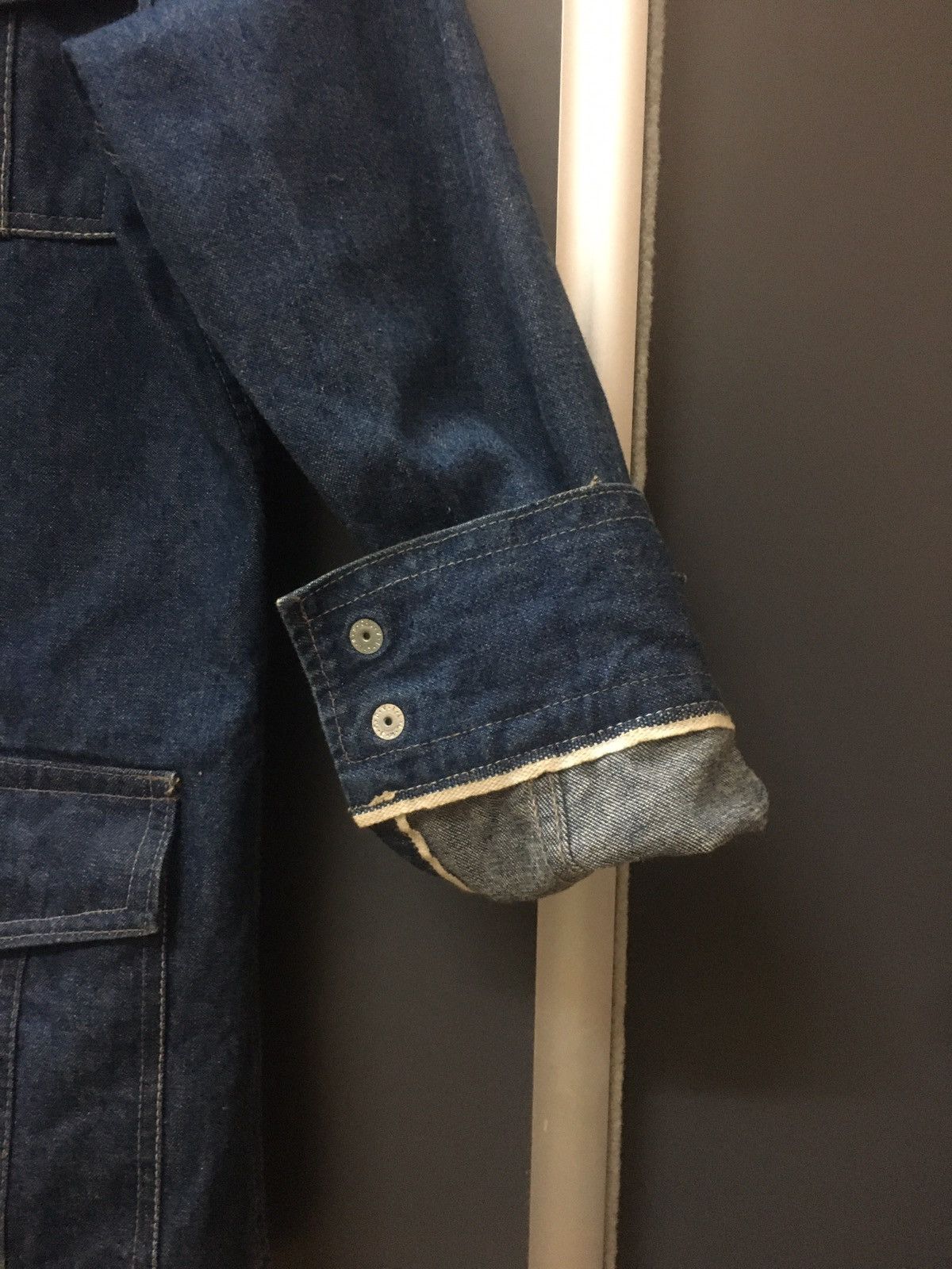 Edwin VINTAGE 80s EDWIN Selvage Jacket levis denim Size US L / EU 52-54 / 3 - 4 Thumbnail