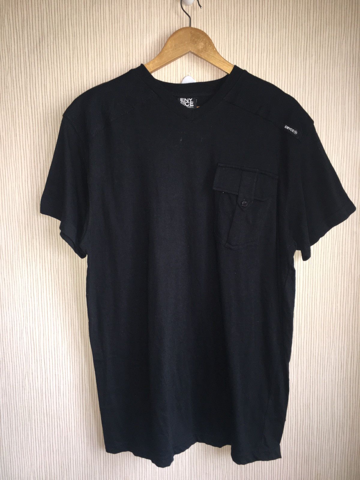 Enyce a sean combs co. Single pocket v neck shirt