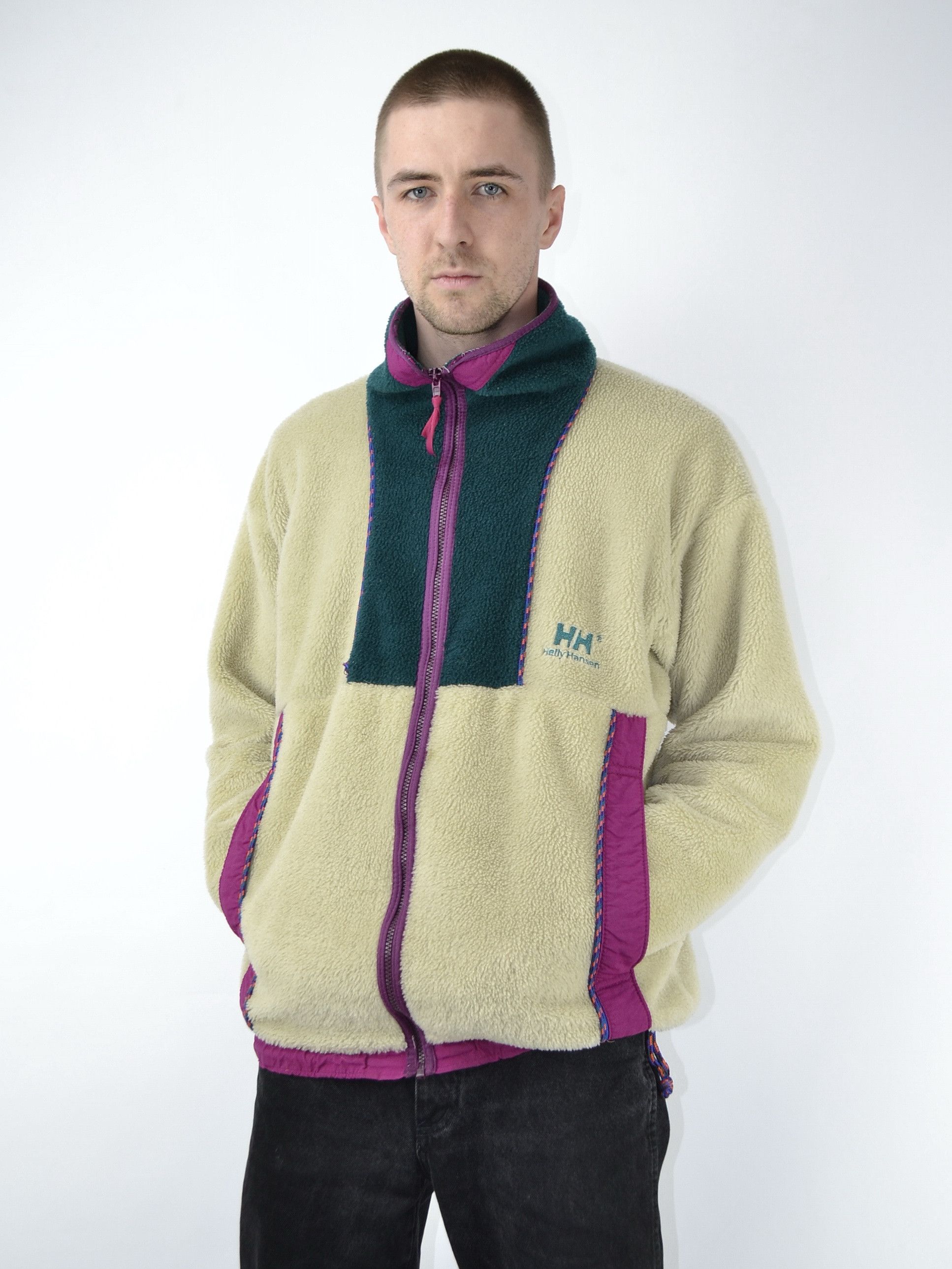 Helly Hansen × Vintage Vintage Helly Hansen Full Zip Fleece Synchilla Jacket Size US L / EU 52-54 / 3 - 1 Thumbnail