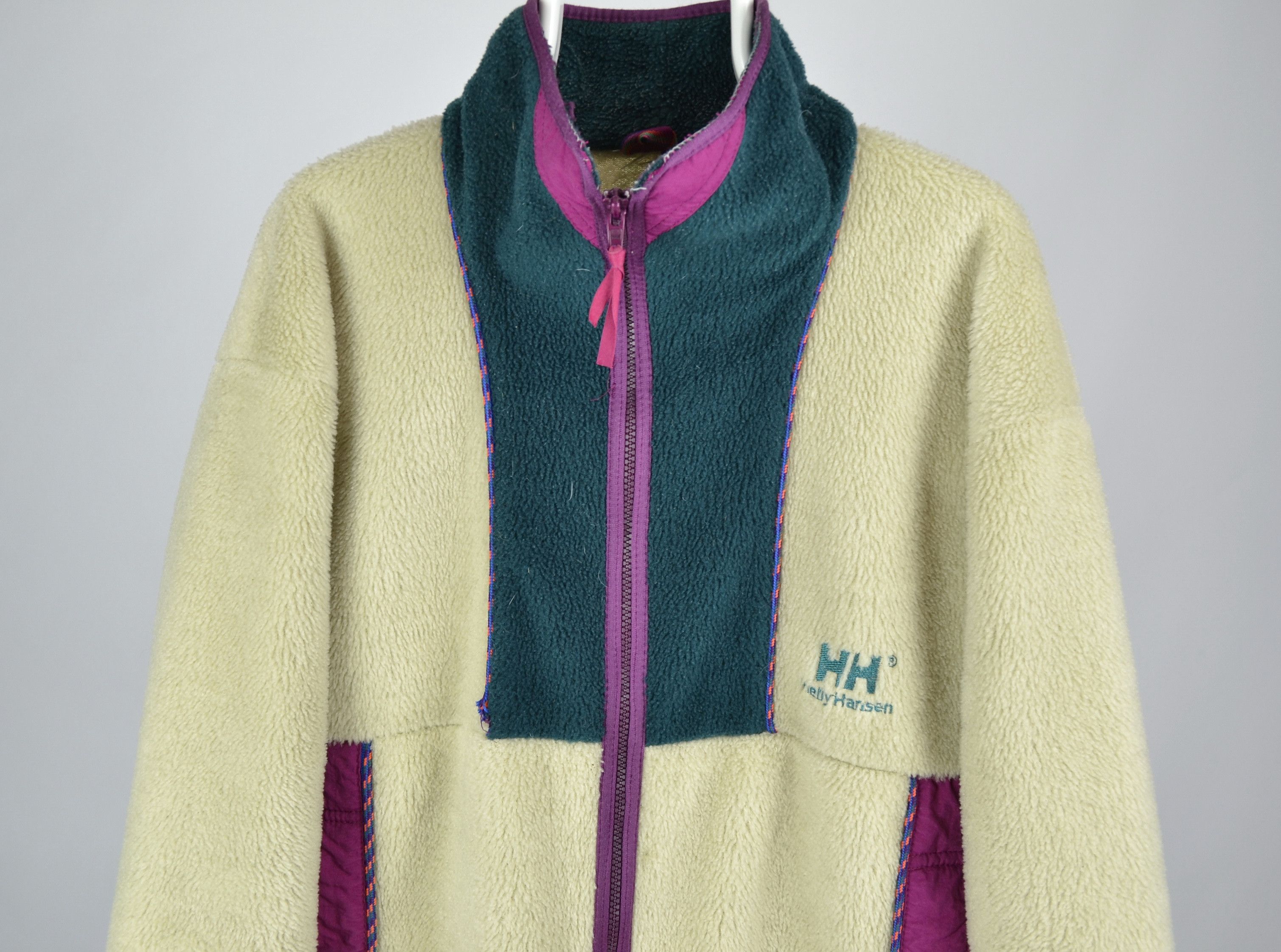 Helly Hansen × Vintage Vintage Helly Hansen Full Zip Fleece Synchilla Jacket Size US L / EU 52-54 / 3 - 7 Thumbnail