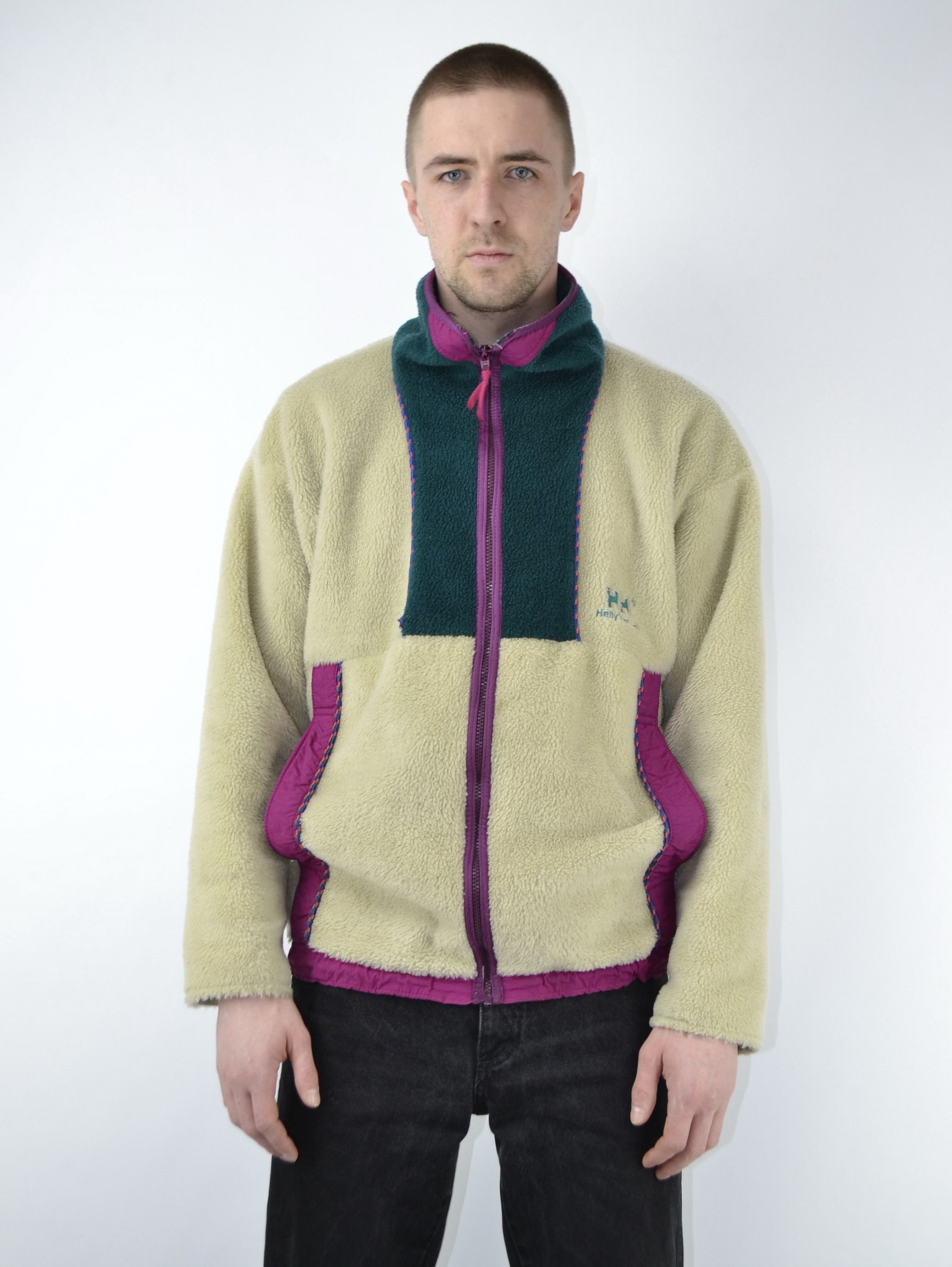 Helly Hansen × Vintage Vintage Helly Hansen Full Zip Fleece Synchilla Jacket Size US L / EU 52-54 / 3 - 4 Thumbnail